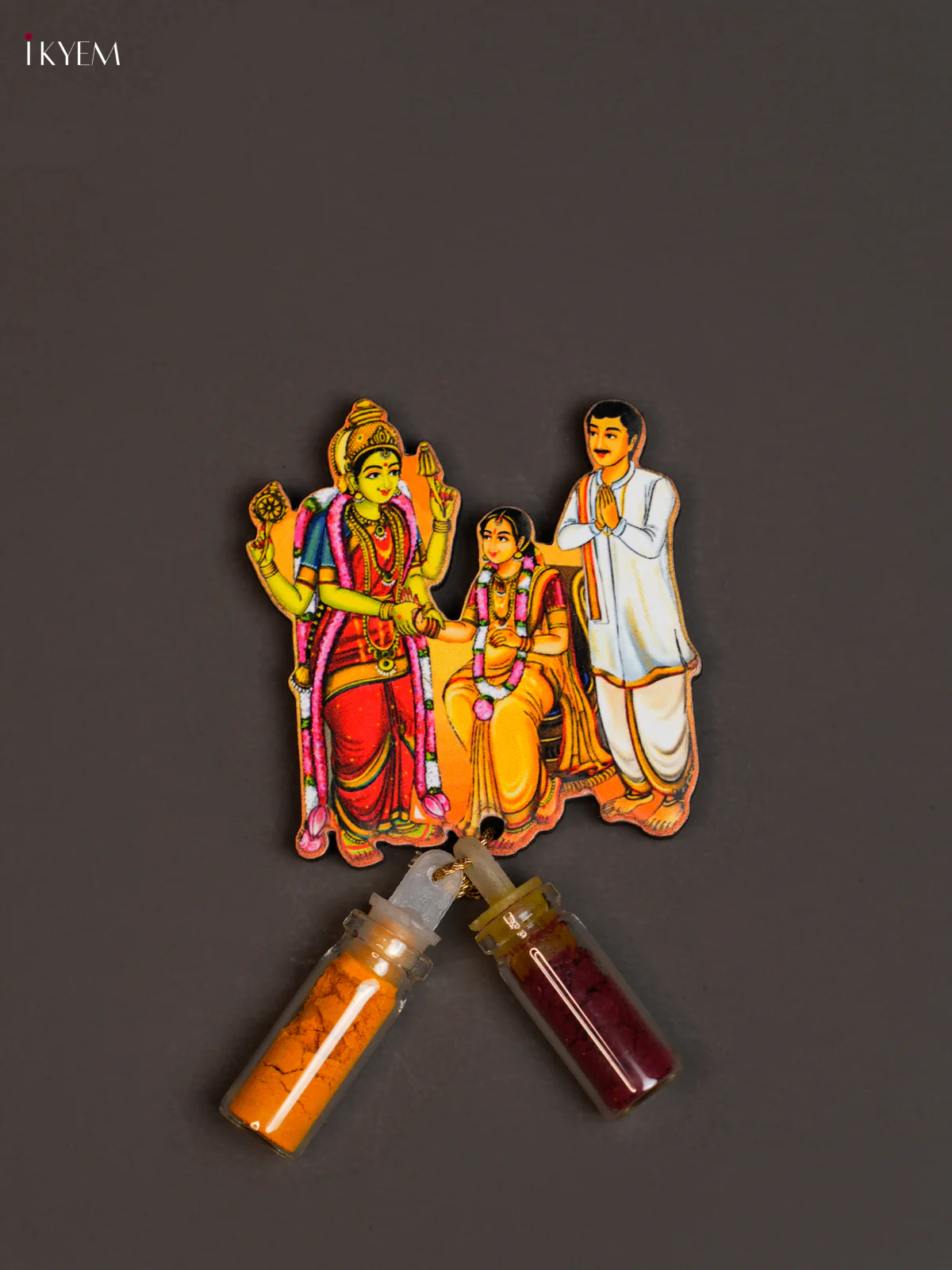 Haldi Kumkum Bottle with Fridge Magnets - Baby shower - KEA2614