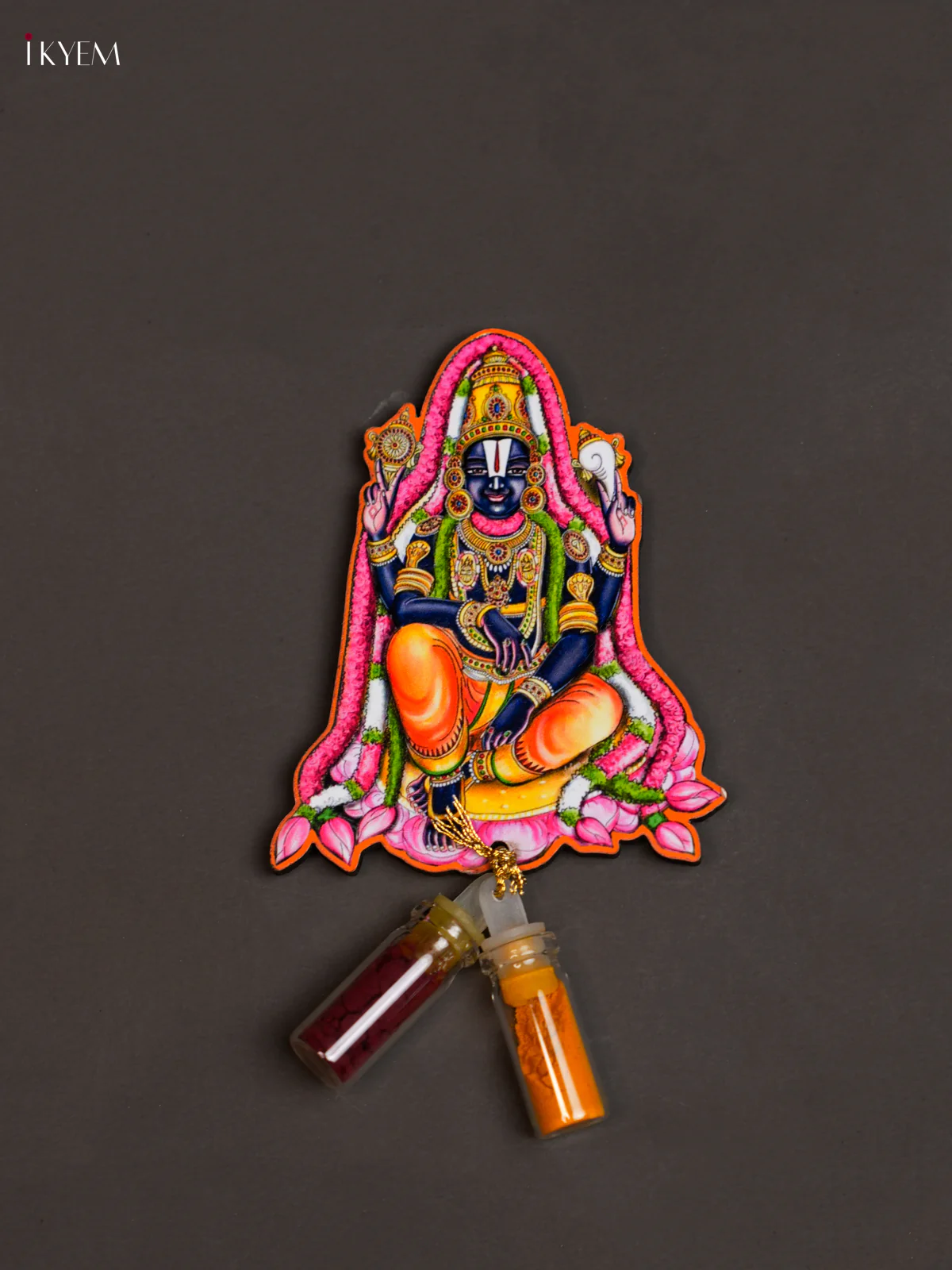 Haldi Kumkum Bottle with Fridge Magnets - Balaji Parthasarathi - KEA2627