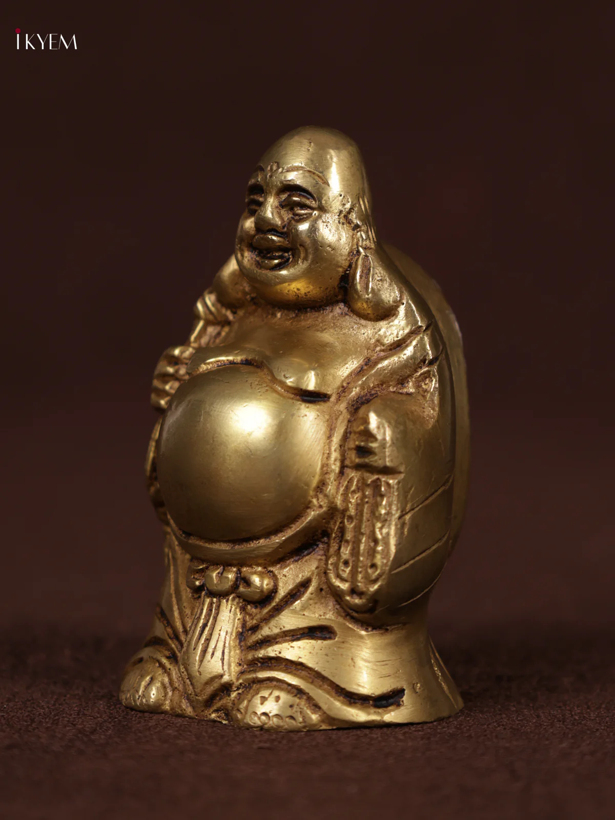 Brass Happy Man Idol Smiling Buddha Statue - KEA3113 - Image 2