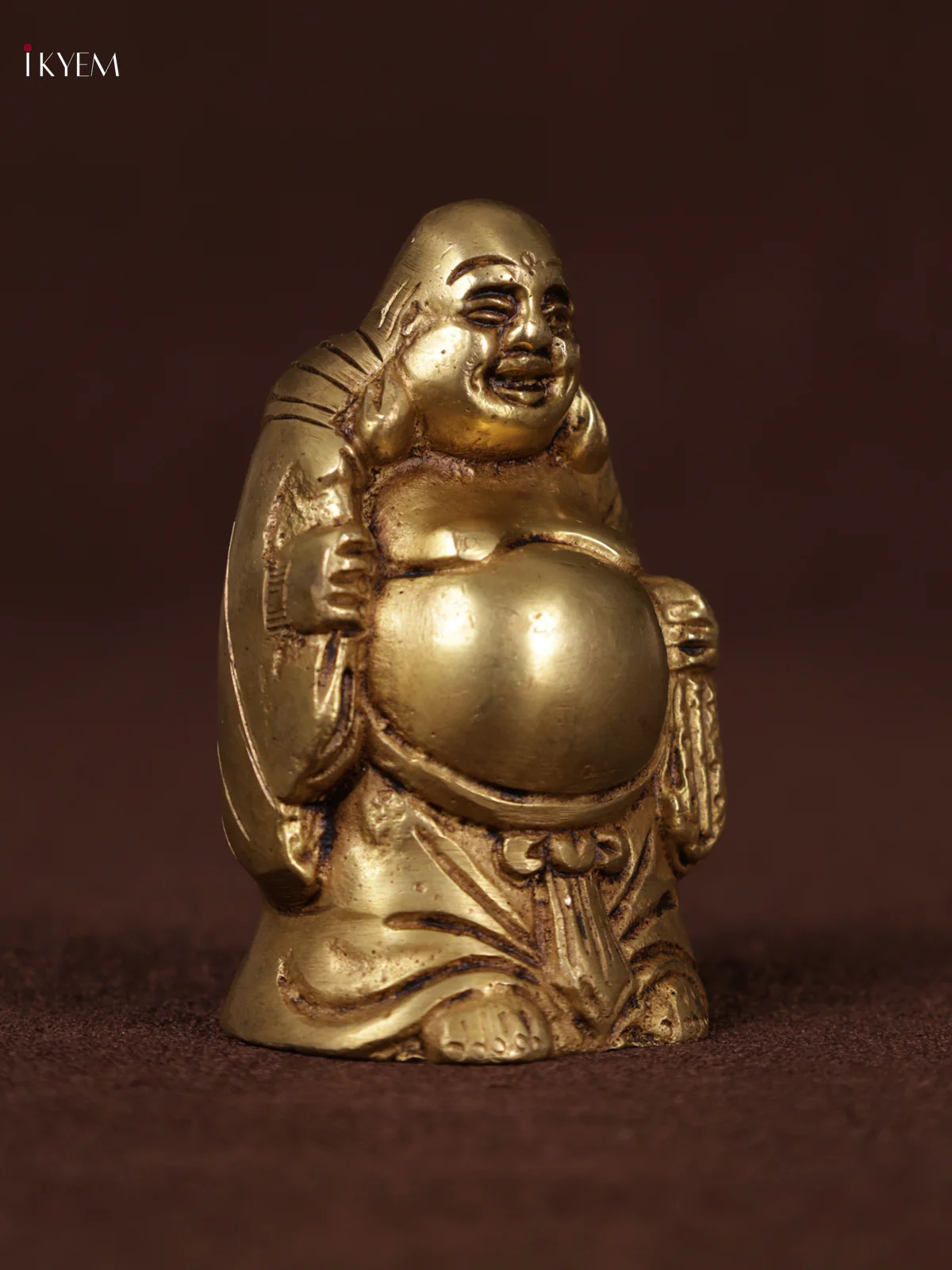 Brass Happy Man Idol Smiling Buddha Statue - KEA3113 - Image 3