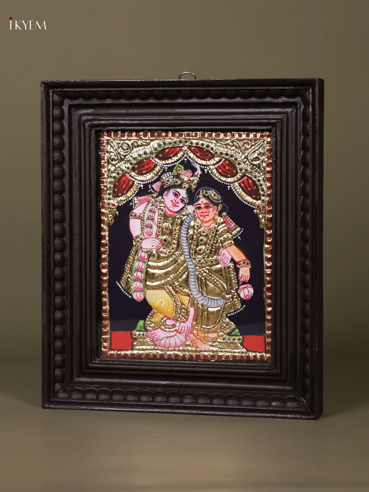 Radha Krishna Tanjore painting (13*11) - KEB1224 - Image 2