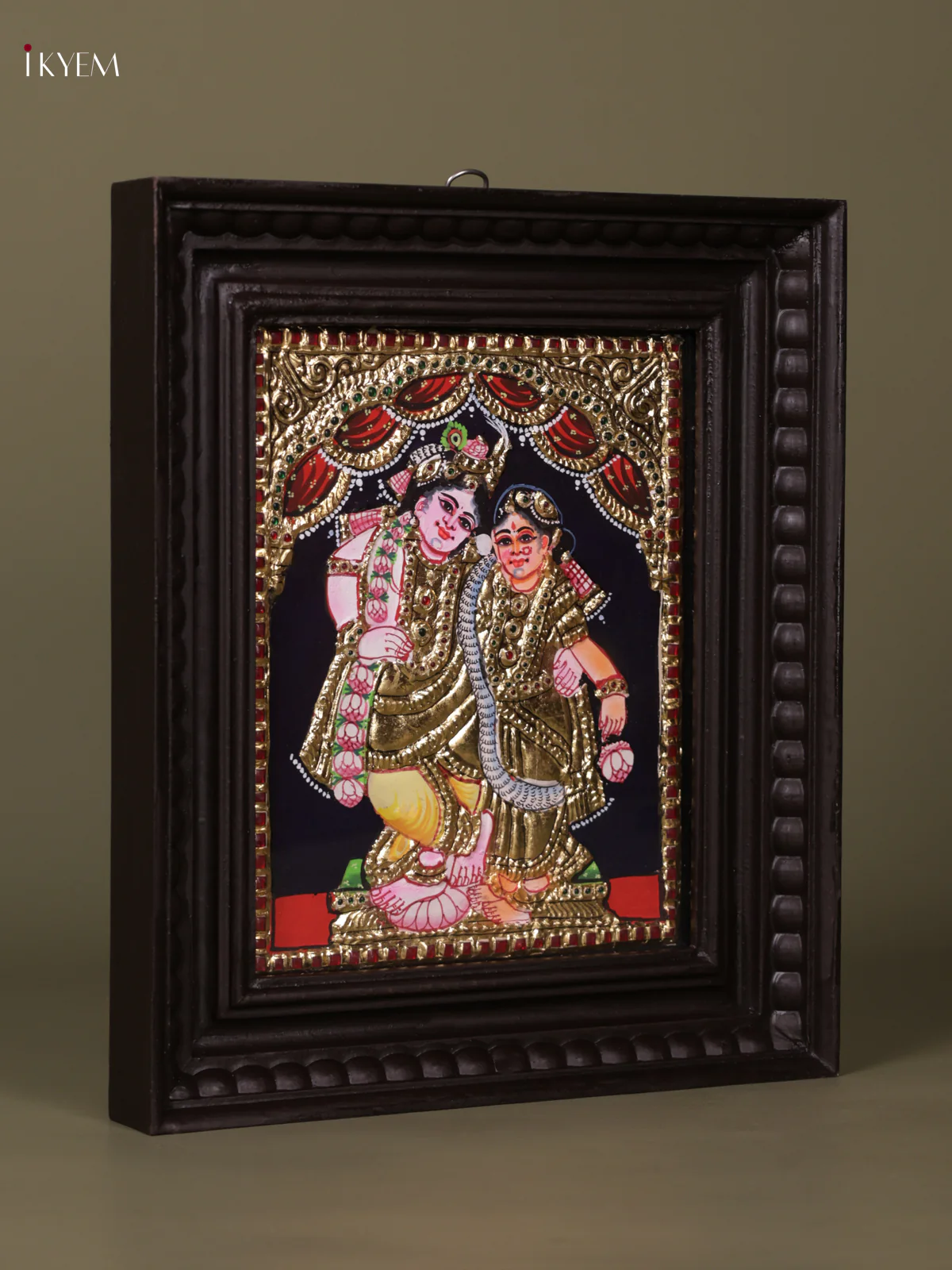 Radha Krishna Tanjore painting (13*11) - KEB1224 - Image 3