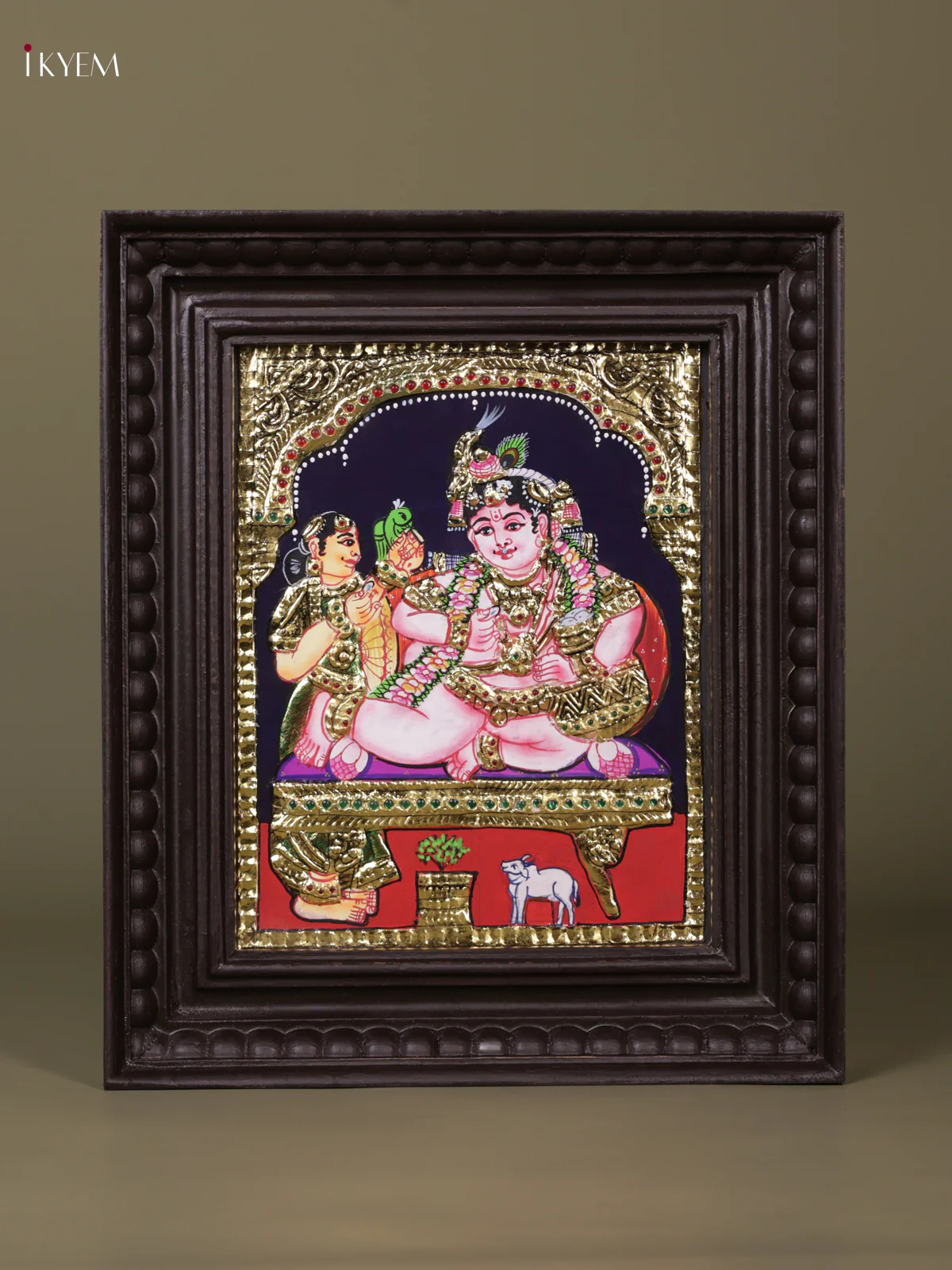 Butter Krishna Tanjore painting (13*11) - KEB1226