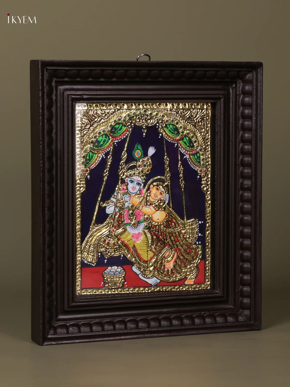Radha Krishna Tanjore painting (13*11) - KEB1232 - Image 3