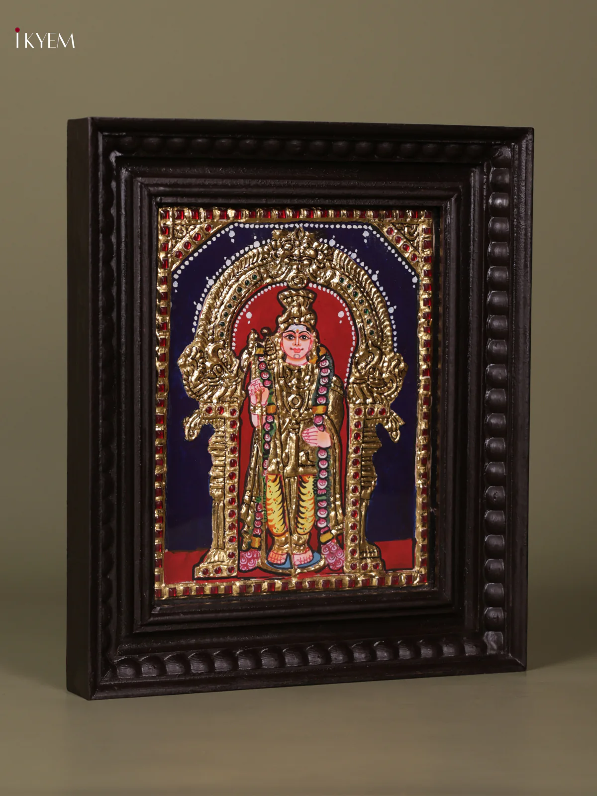 Murugar Tanjore painting (13*11) - KEB1236 - Image 3