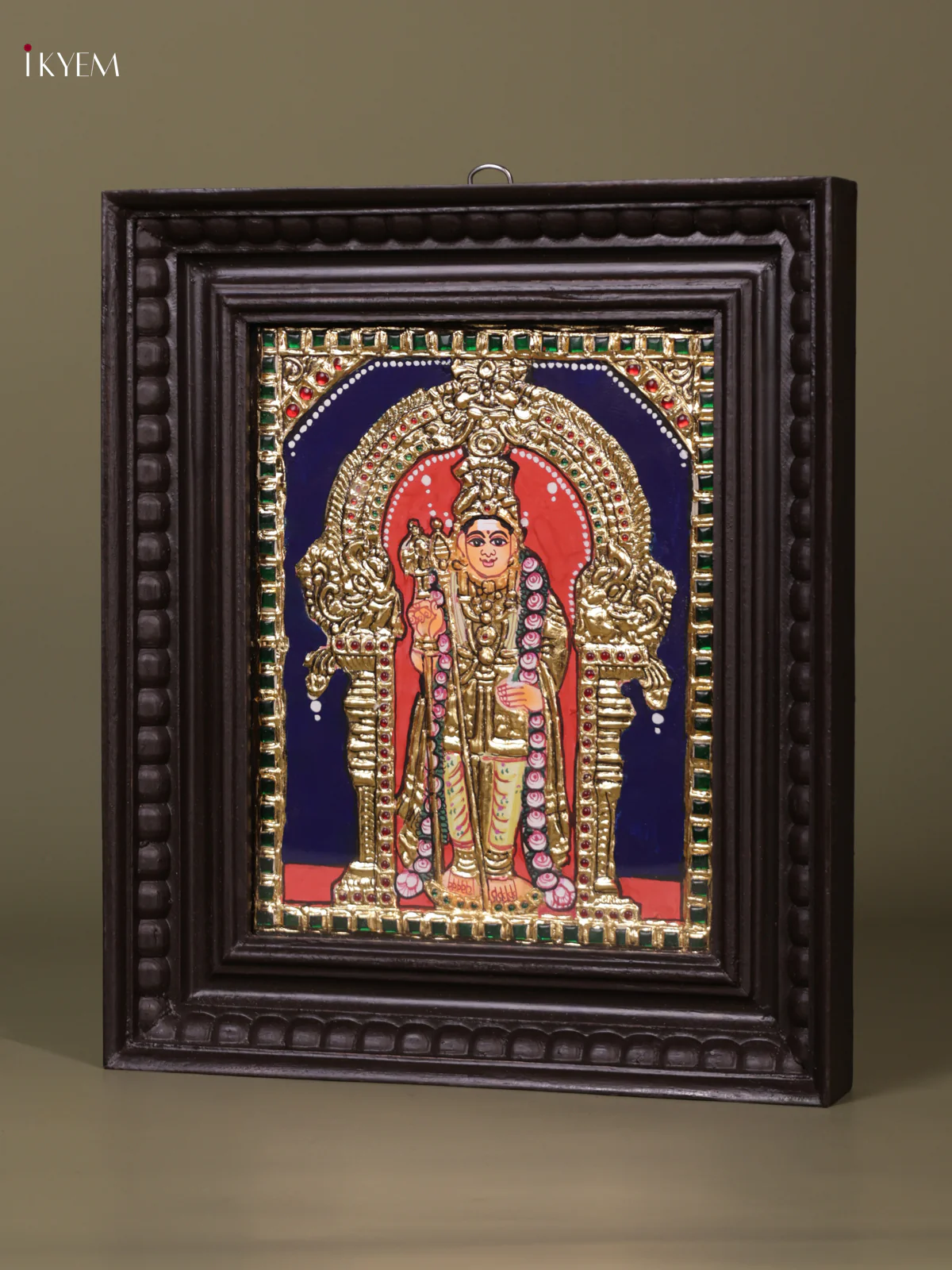Murugar Tanjore painting (13*11) - KEB1238 - Image 2