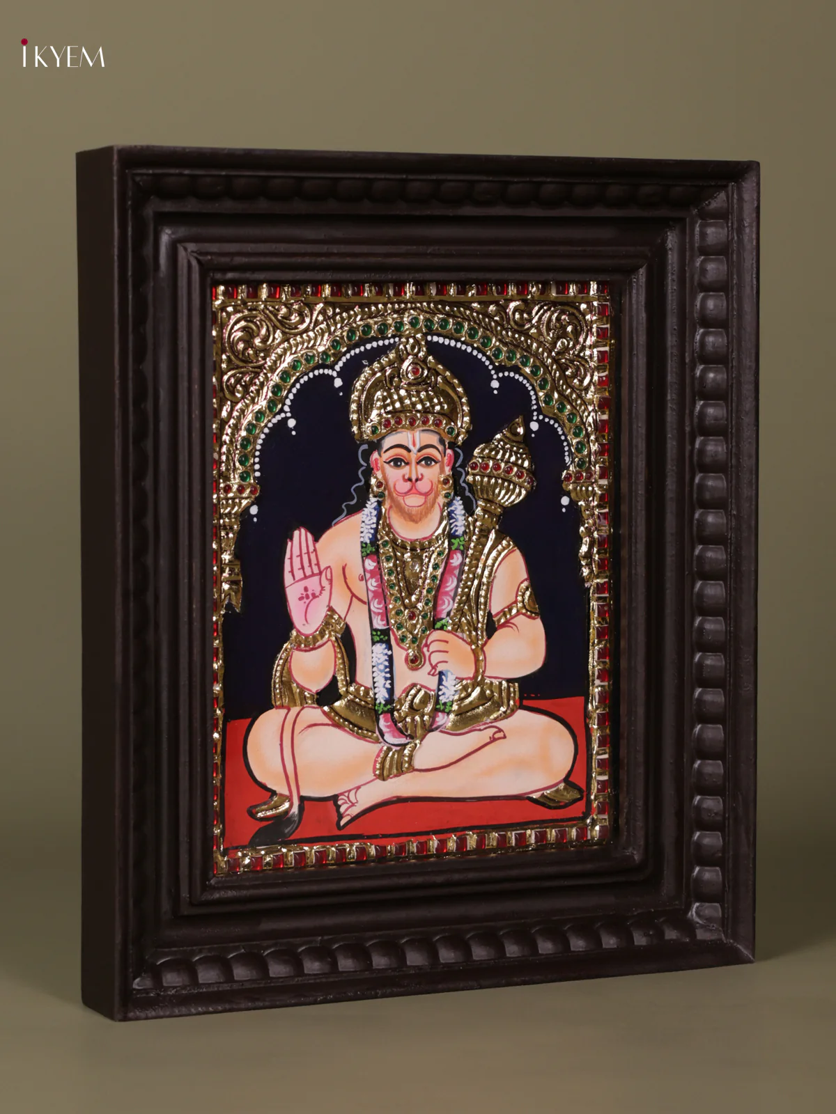 Hanuman Tanjore painting (13*11) - KEB1250 - Image 3