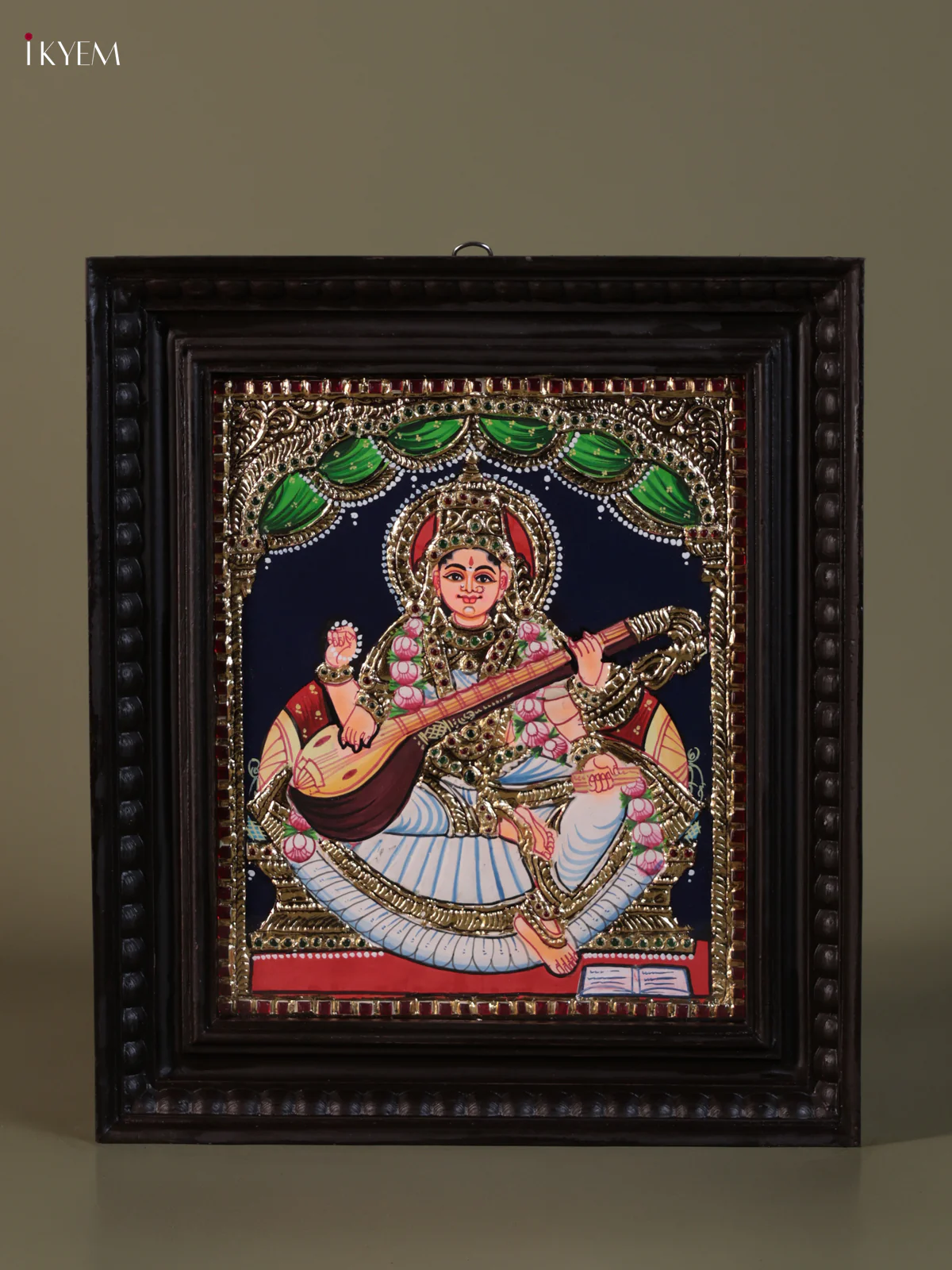 Saraswathi Tanjore painting (15*13) - KEB1282