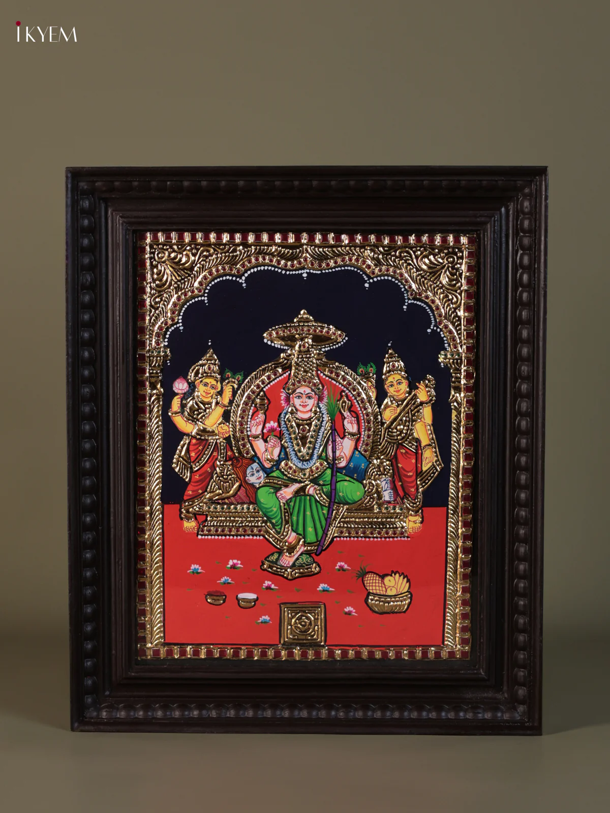 Lalithambikai Tanjore painting (18*15) - KEB1325