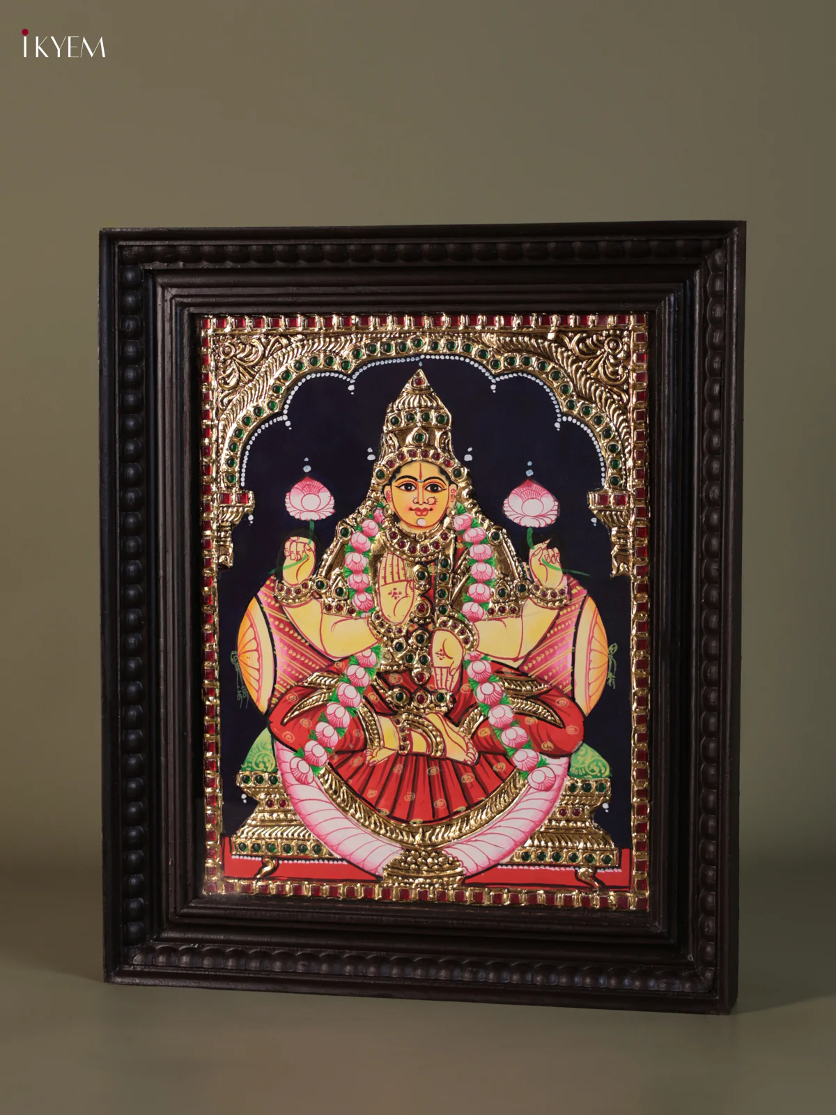 Lakshmi Tanjore painting (18*15) - KEB1326 - Image 3