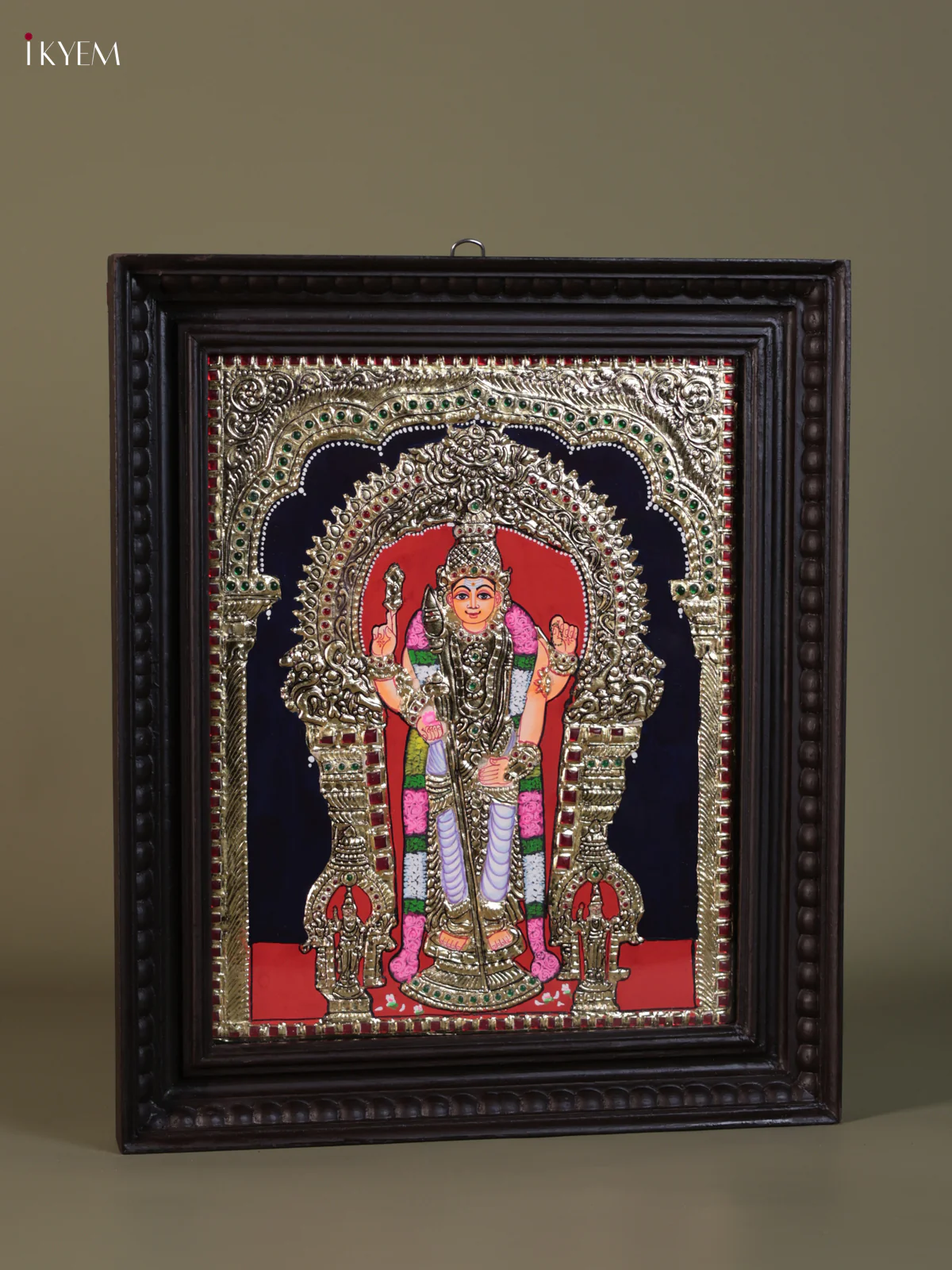 Murugar Tanjore painting (18*15) - KEB1331 - Image 2