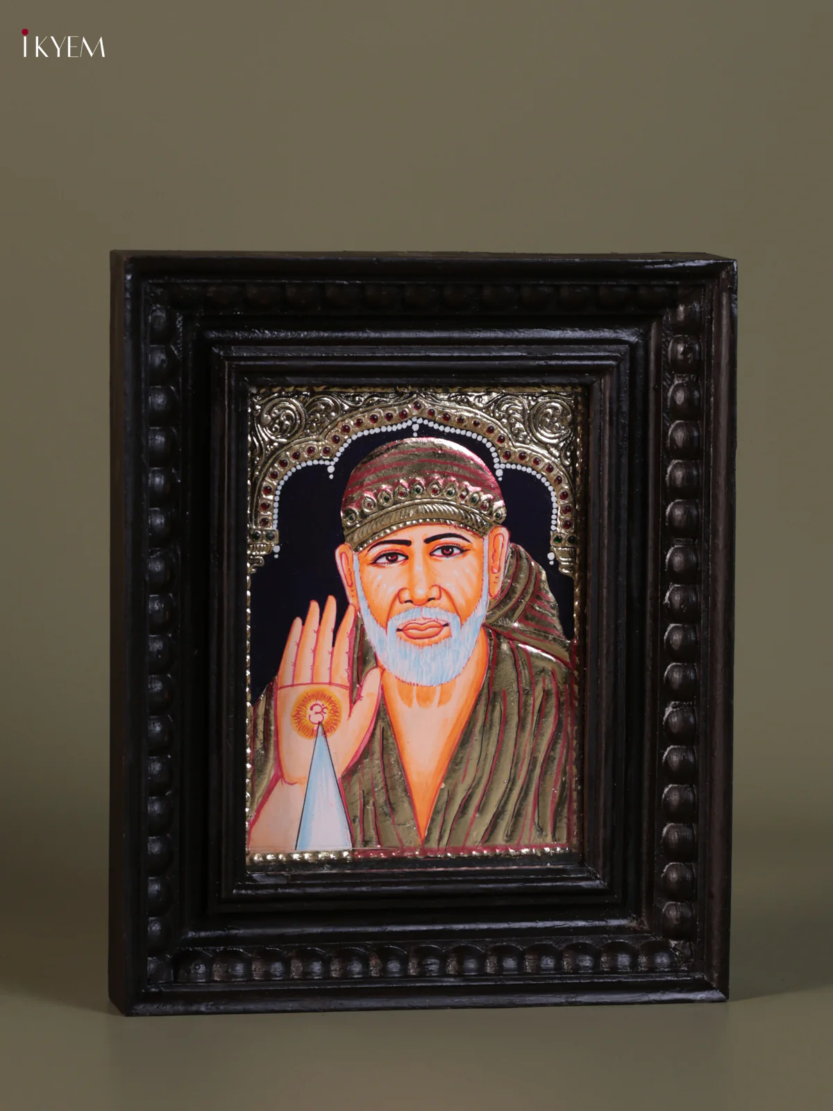 Sai Baba Tanjore painting (10*8) - KEB1347 - Image 2