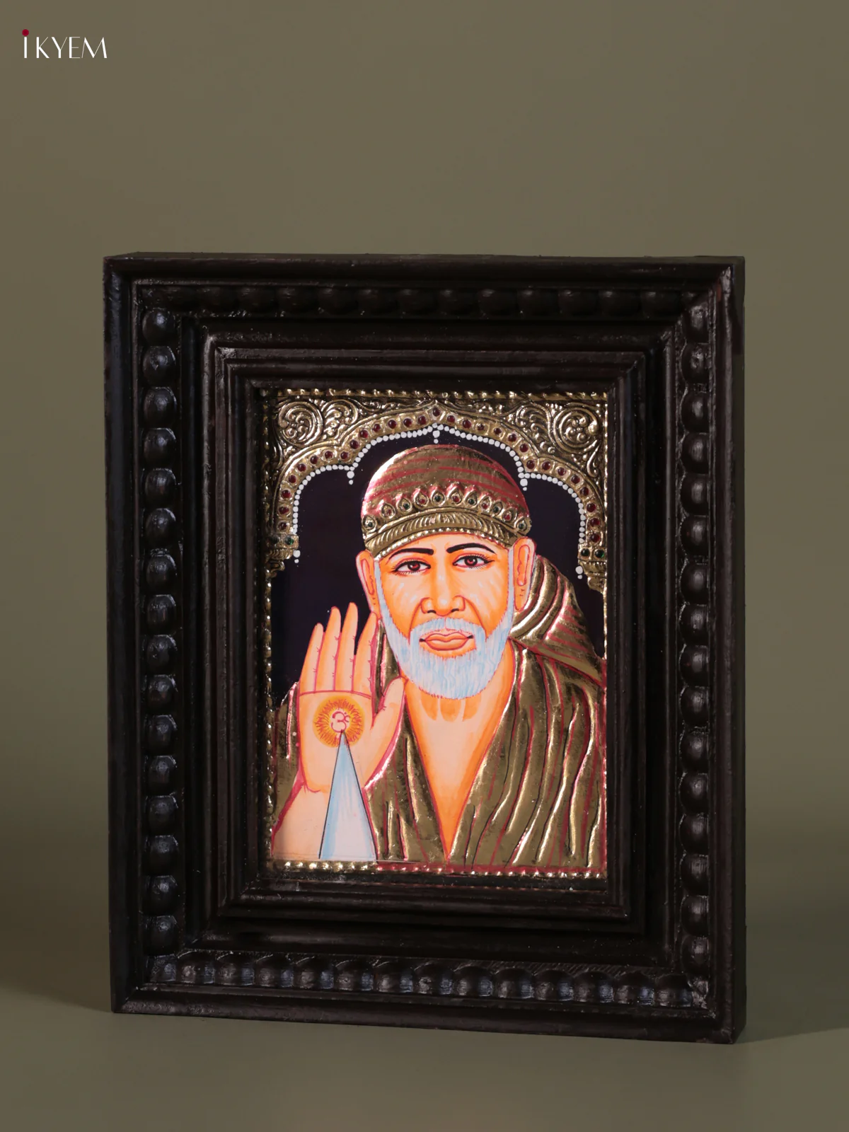 Sai Baba Tanjore painting (10*8) - KEB1347 - Image 3
