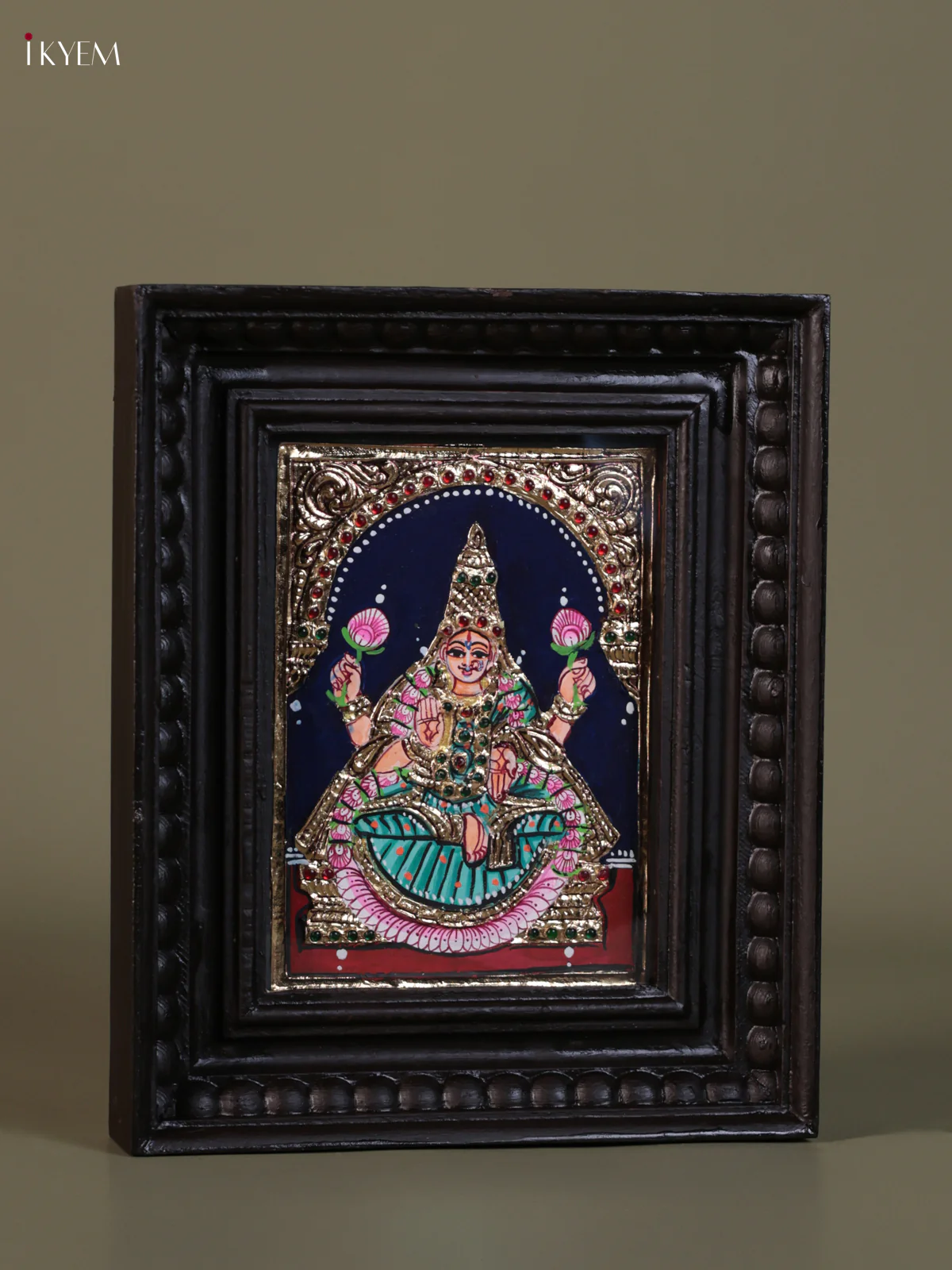 lakshmi Tanjore painting (10*8) - KEB1348 - Image 2