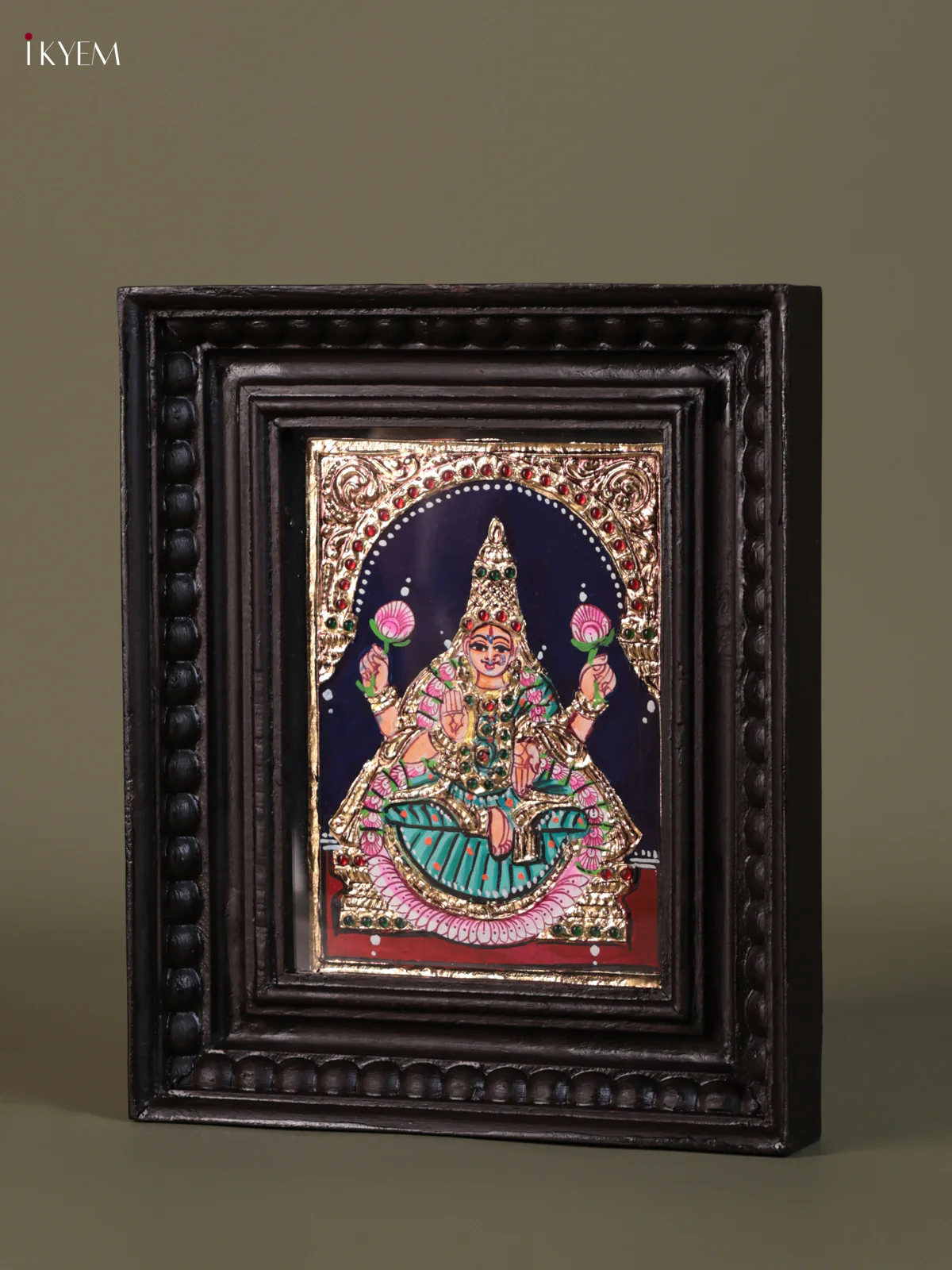 lakshmi Tanjore painting (10*8) - KEB1348 - Image 3