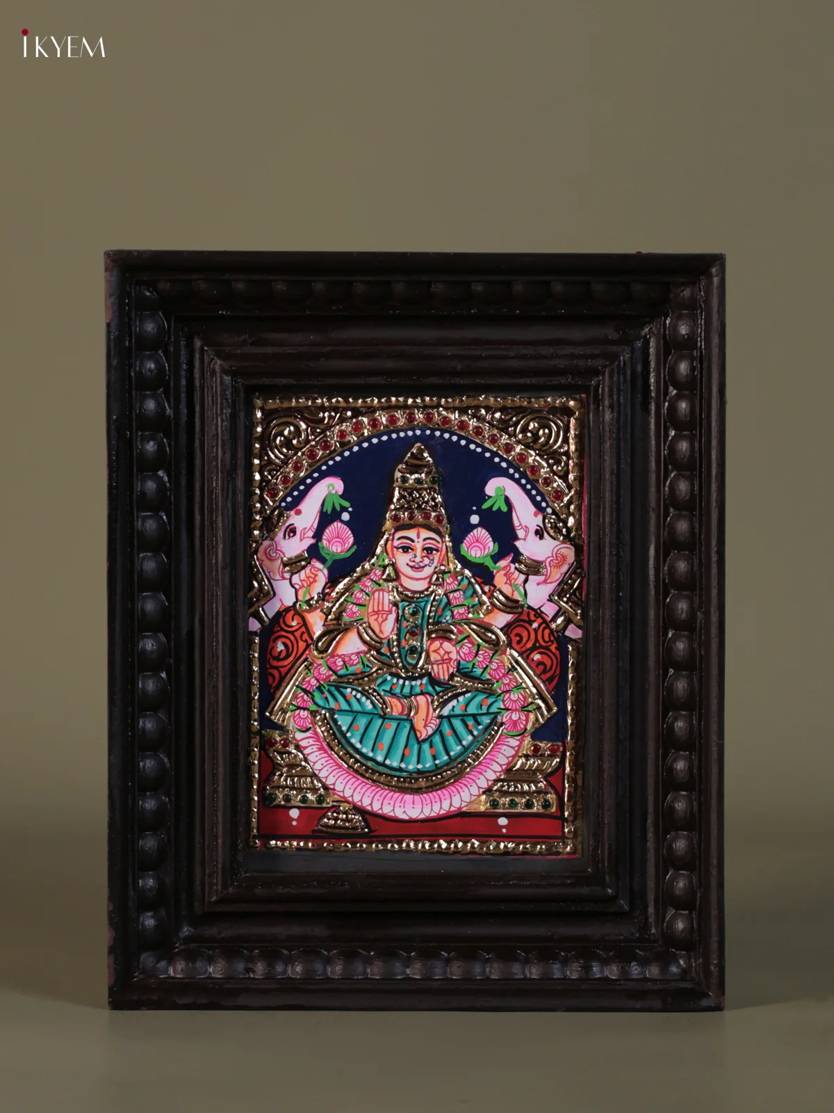Gaja lakshmi Tanjore painting (10*8) - KEB1361