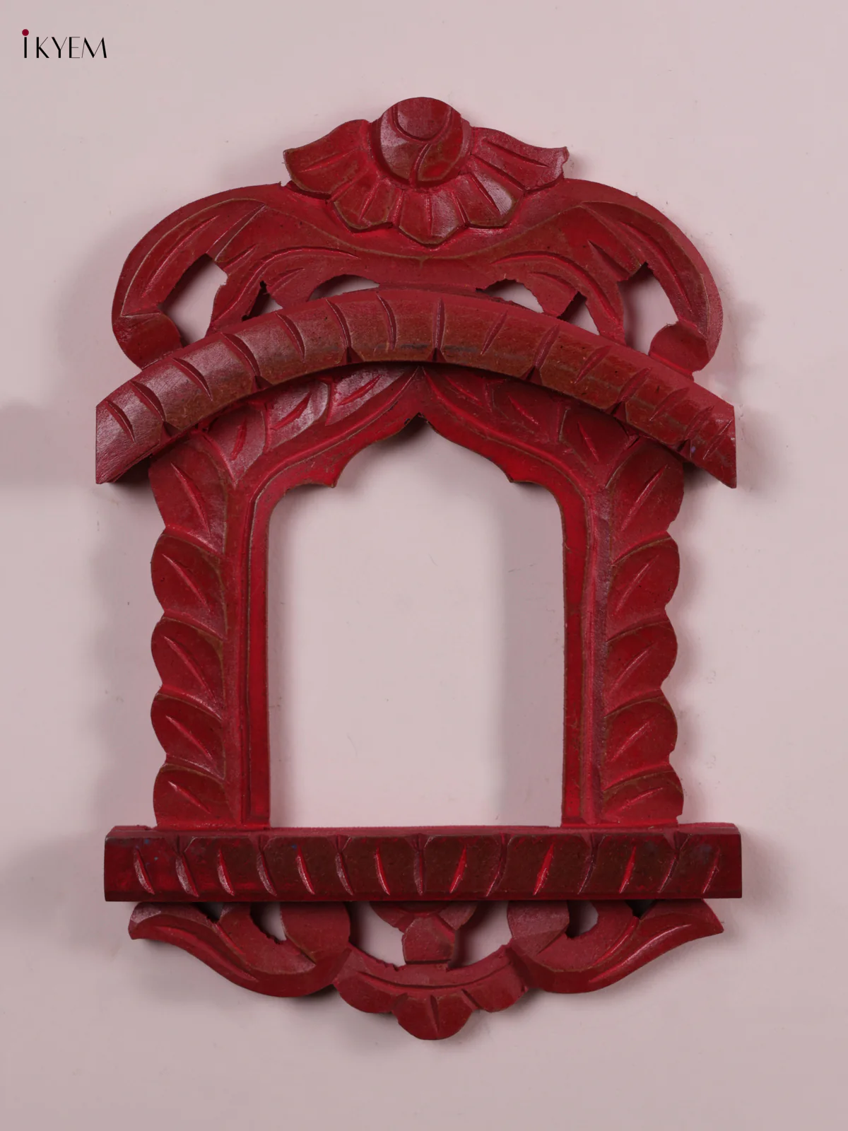 Wooden Hand Painted - Jharokha  - Small - Red