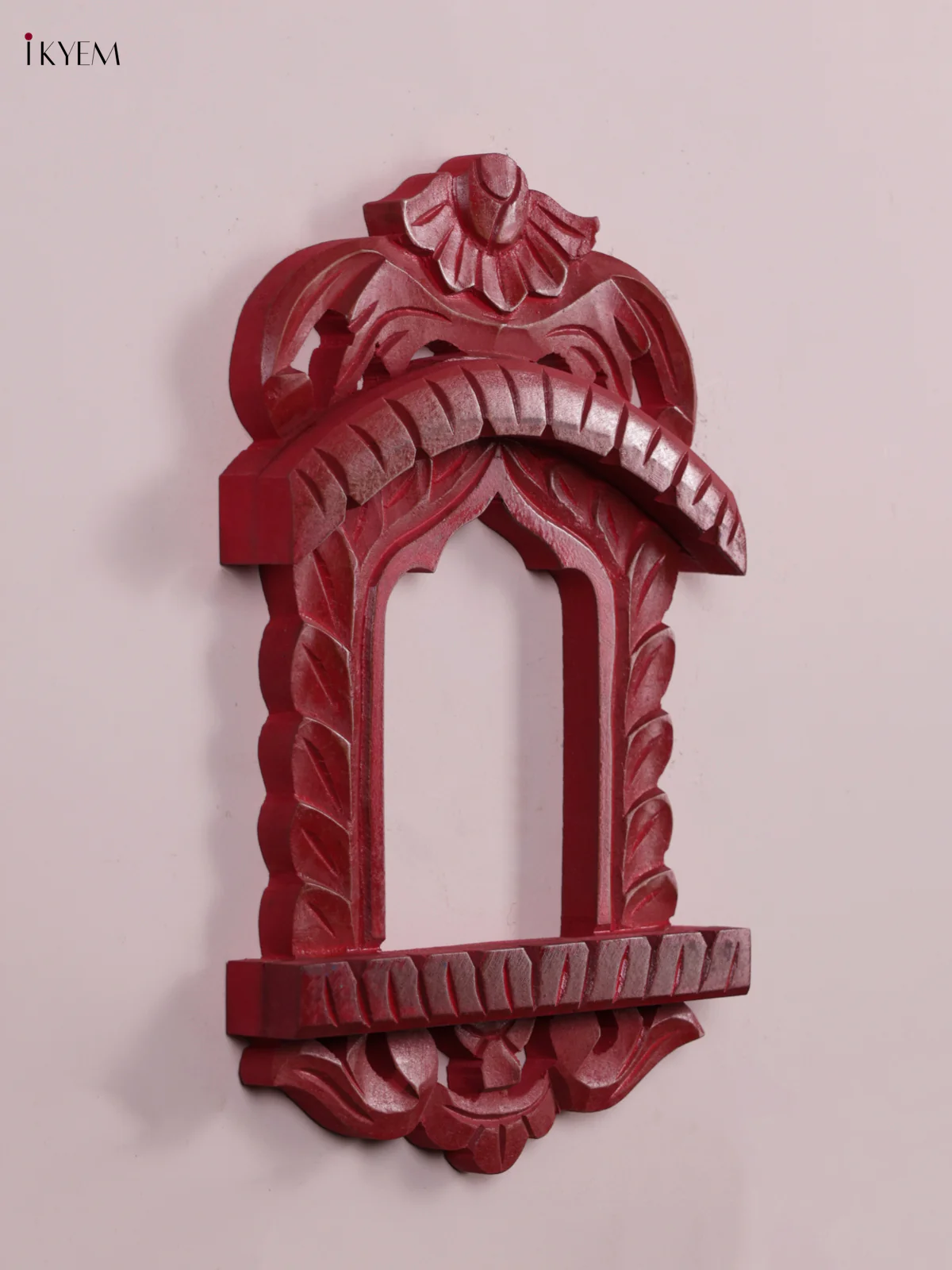 Wooden Hand Painted - Jharokha  - Small - Red - Image 3