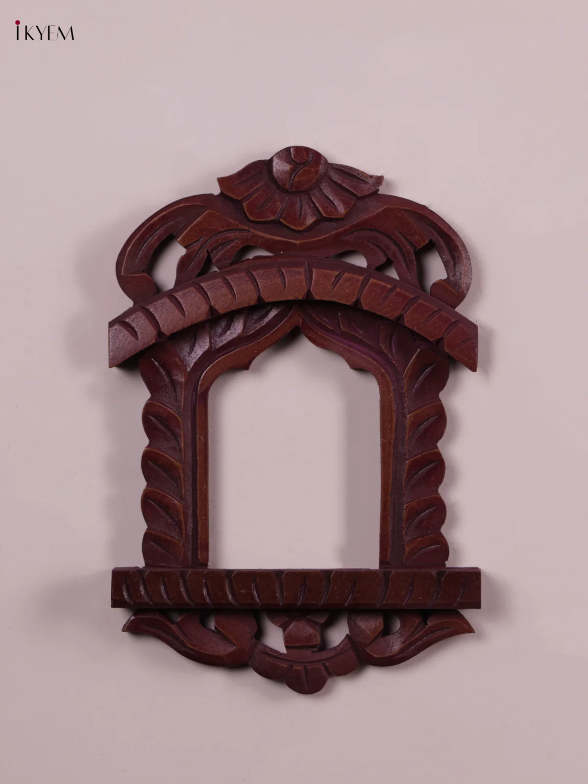 Wooden Hand Painted - Jharokha  - Small - Brown