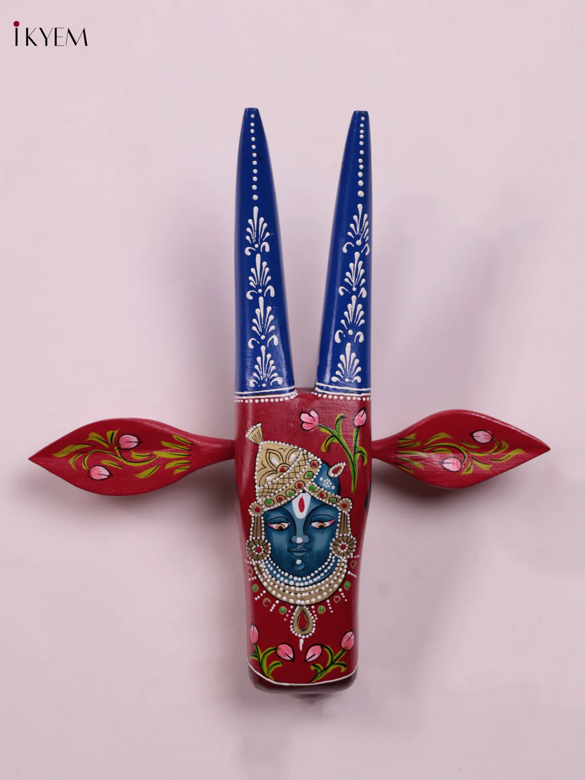 Hand Painted Cow Head - Red & Balaji - KEB1421