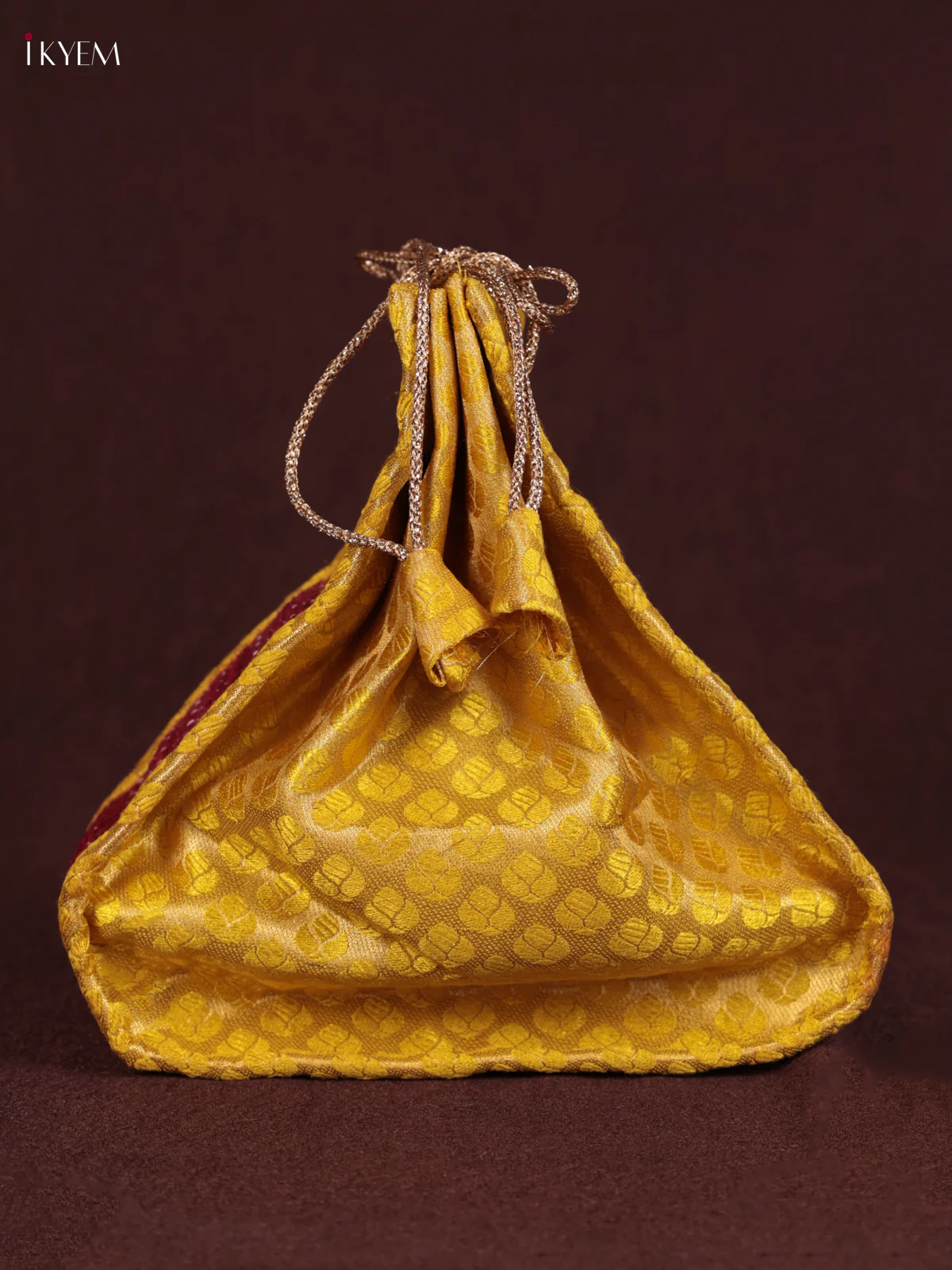 Korai Bag Red & Yellow - Potli - (8×8) - KEB24025 - Image 3
