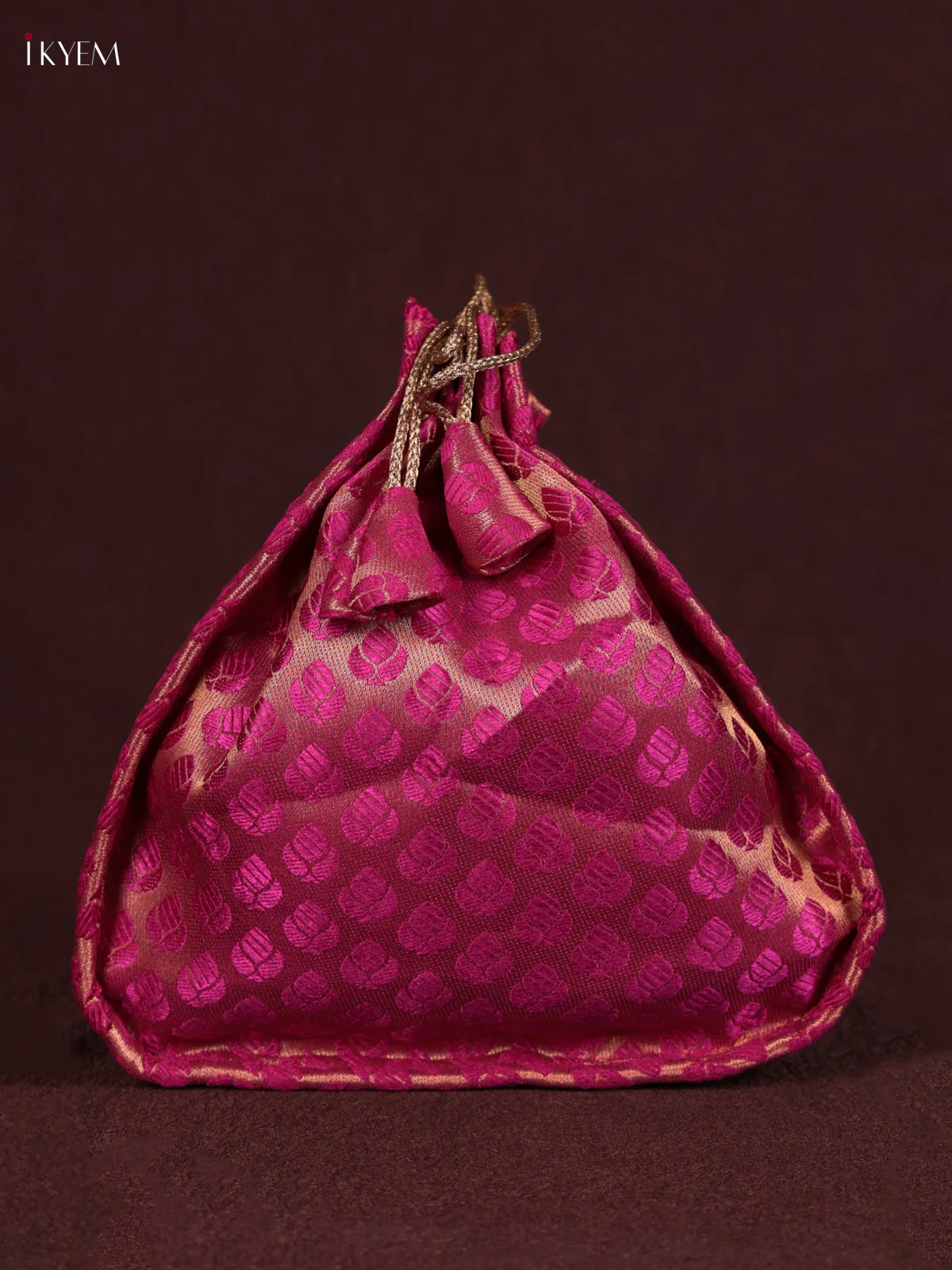 Korai Bag Green & Pink - Potli - (10×10) - KEB24028 - Image 2