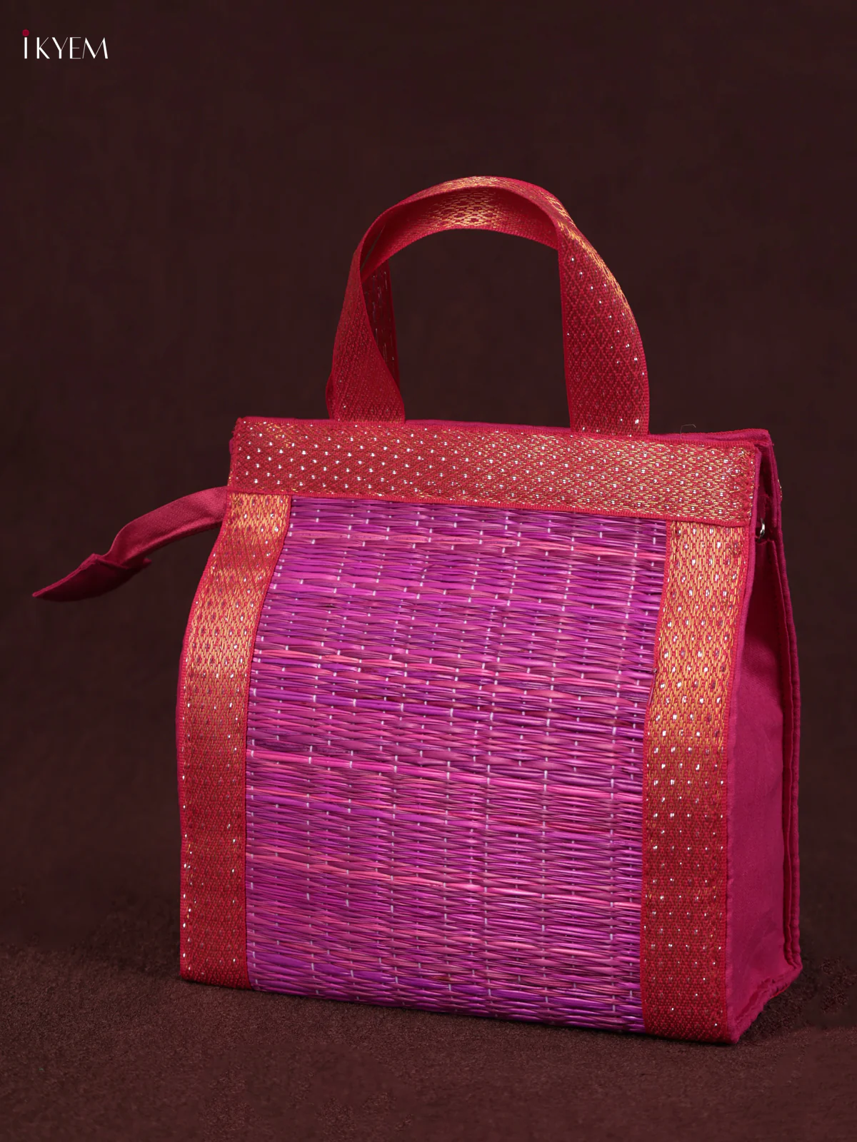 Korai Handbag - Pink With Zip - (8×8) - KEB24034 - Image 3