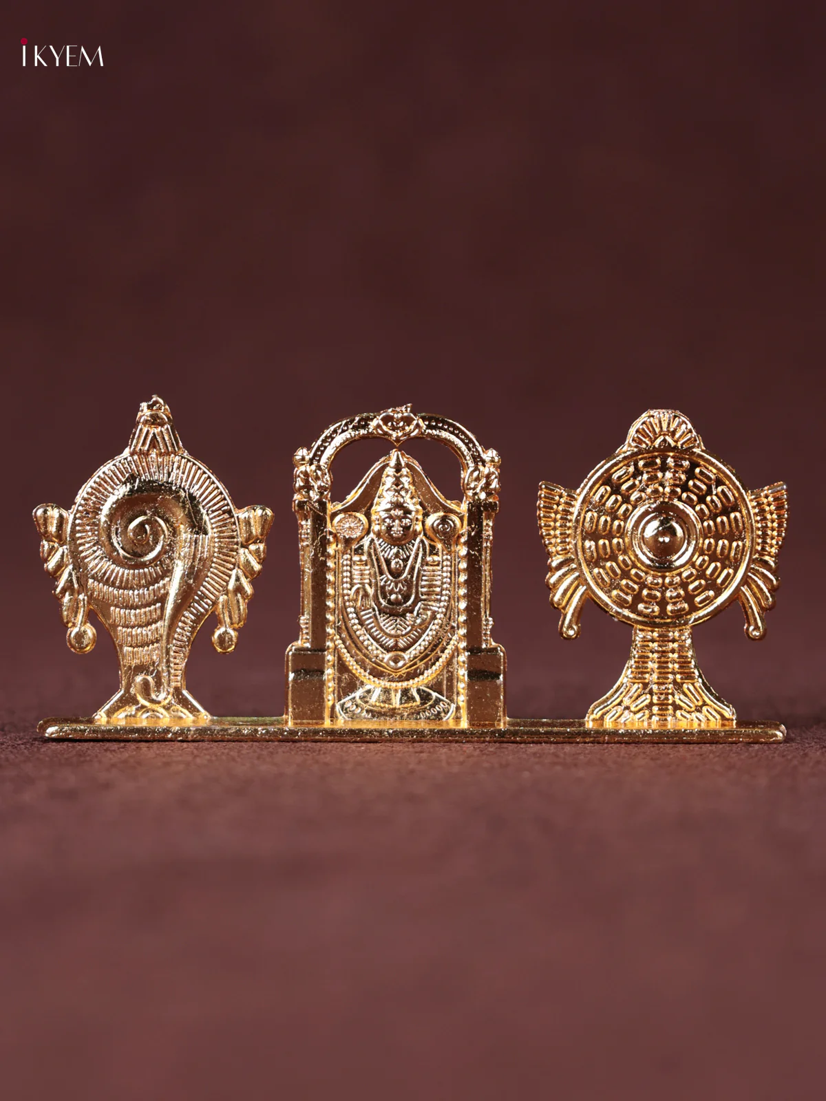 Gold plated Balaji Sangu chakram Stand