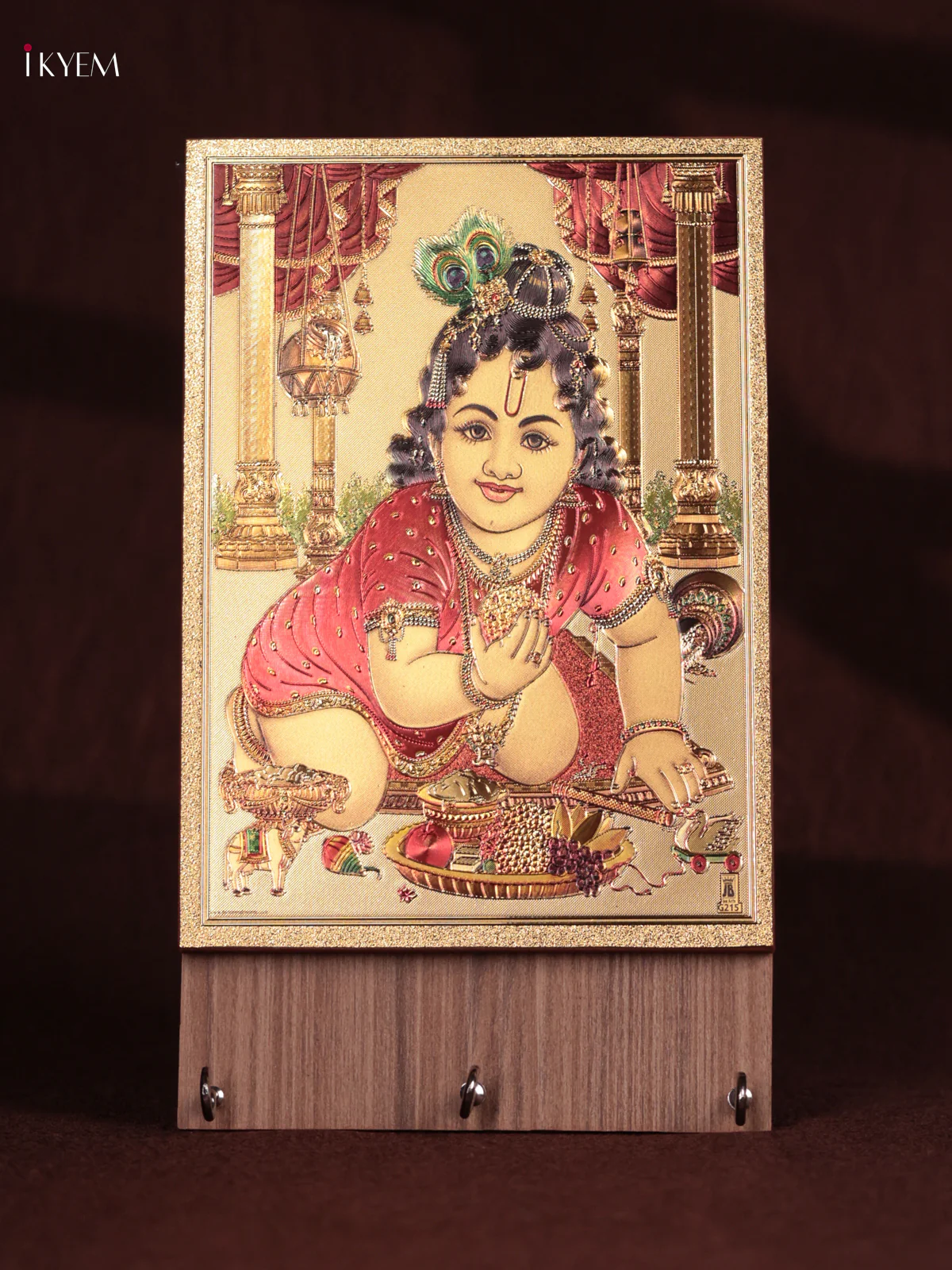 Digital Printed laddu krishna - Key hanger