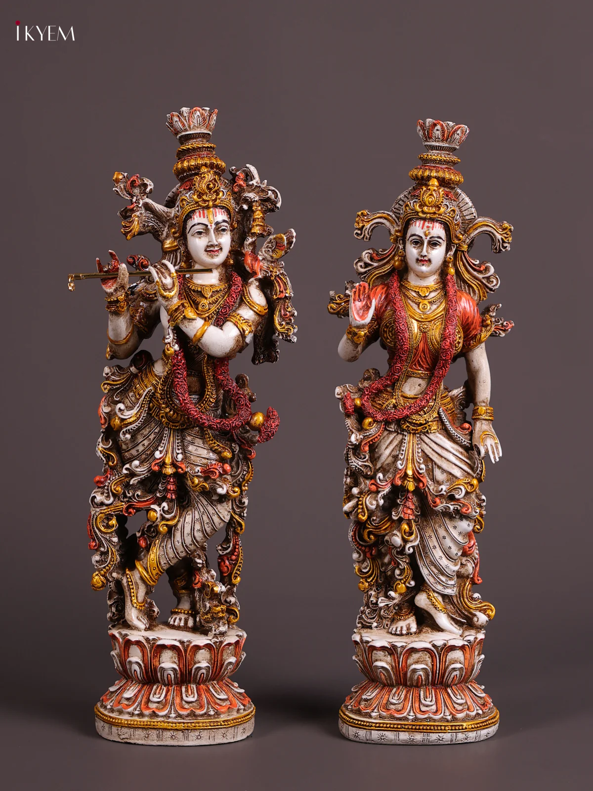 Handicrafts Resin Radha Krishna Big Statue
