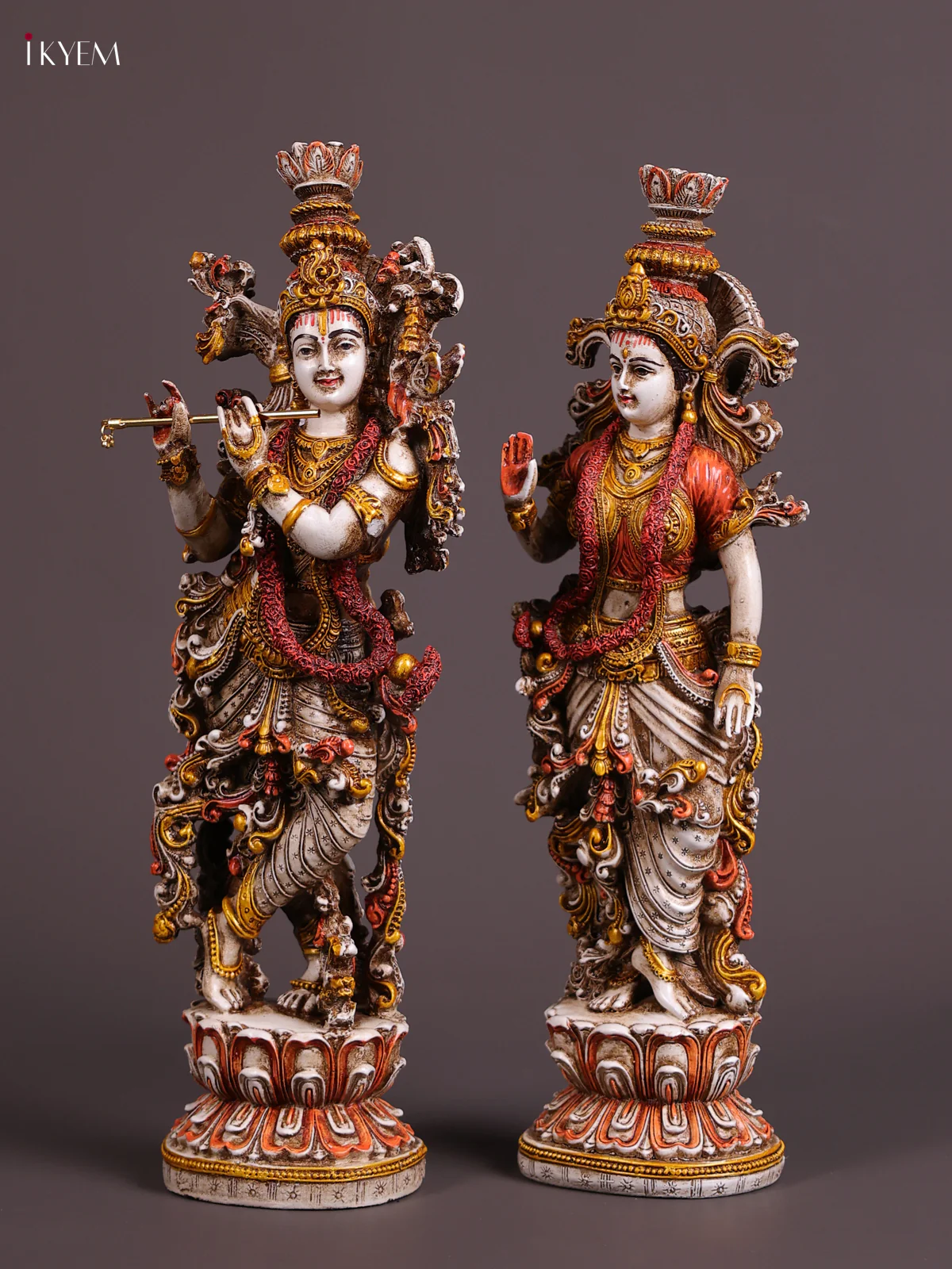 Handicrafts Resin Radha Krishna Big Statue - Image 4
