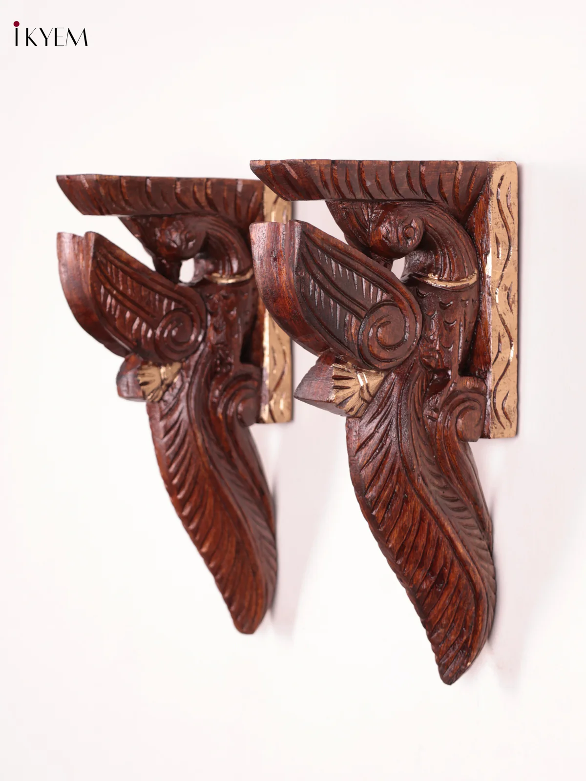 Wooden - Parrot Wall Bracket - Set OF 2 - (12×6)