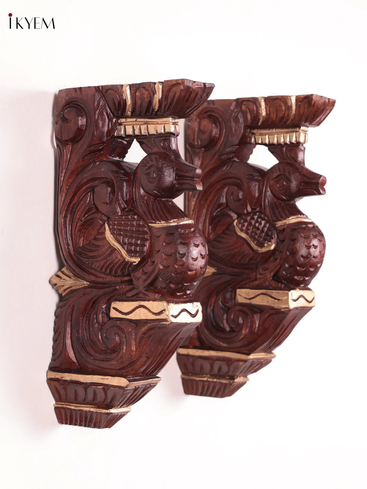 Wooden - Parrot Wall Bracket - Set OF 2 - (12×6)