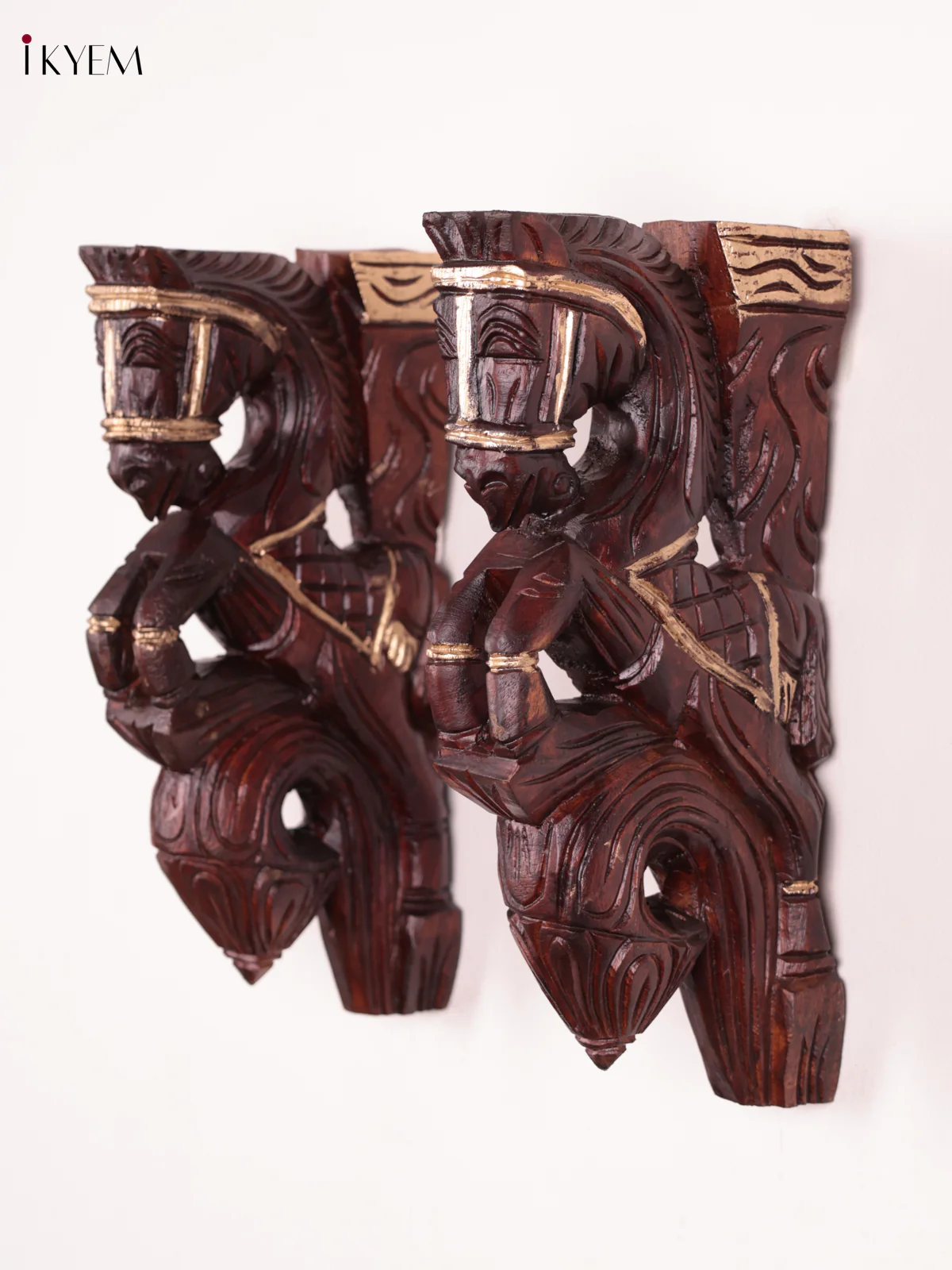 Wooden - Horse Wall Bracket - Set OF 2 - (12×6) - Image 3