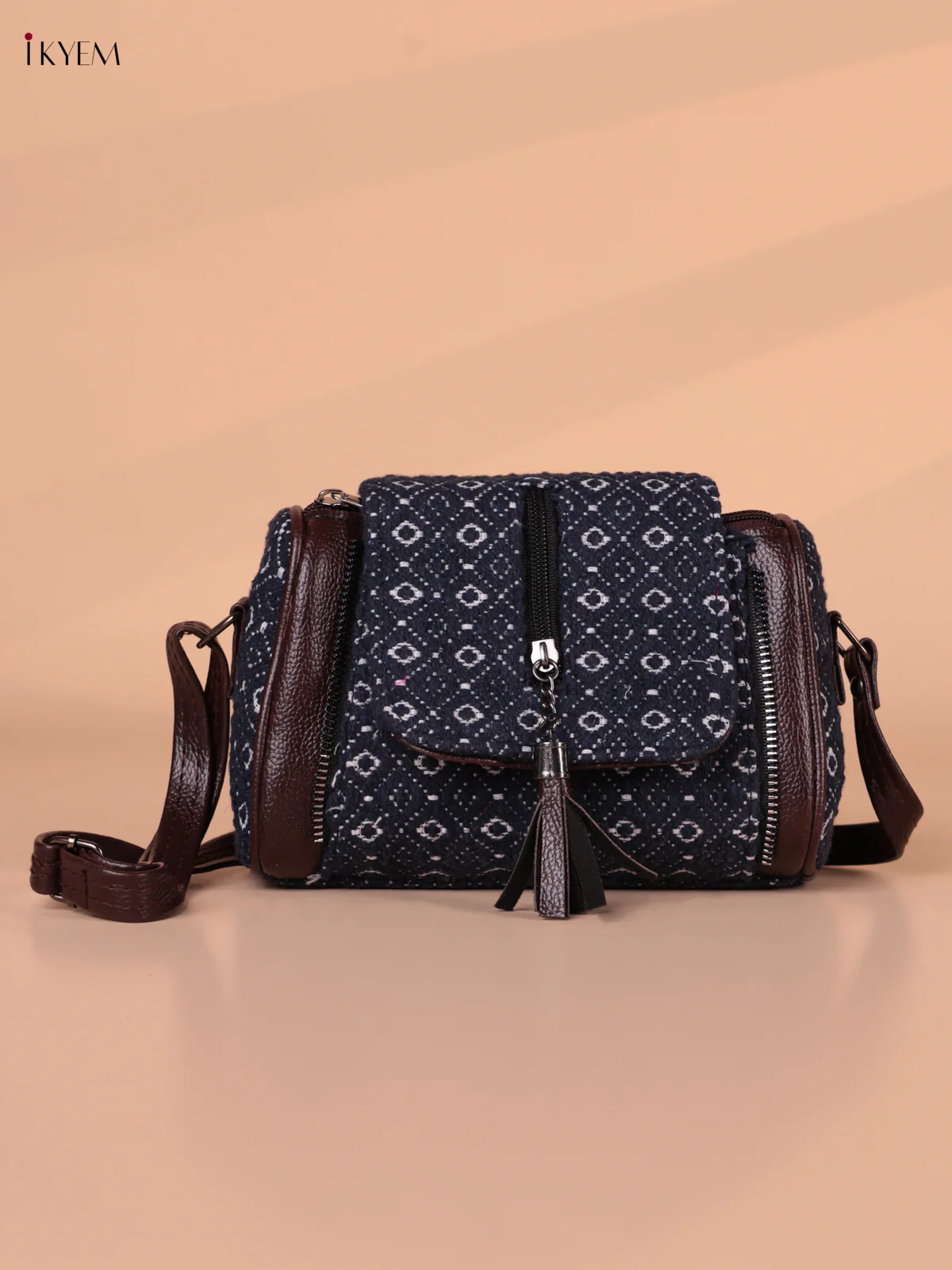 Printed Sling Bag - Blue