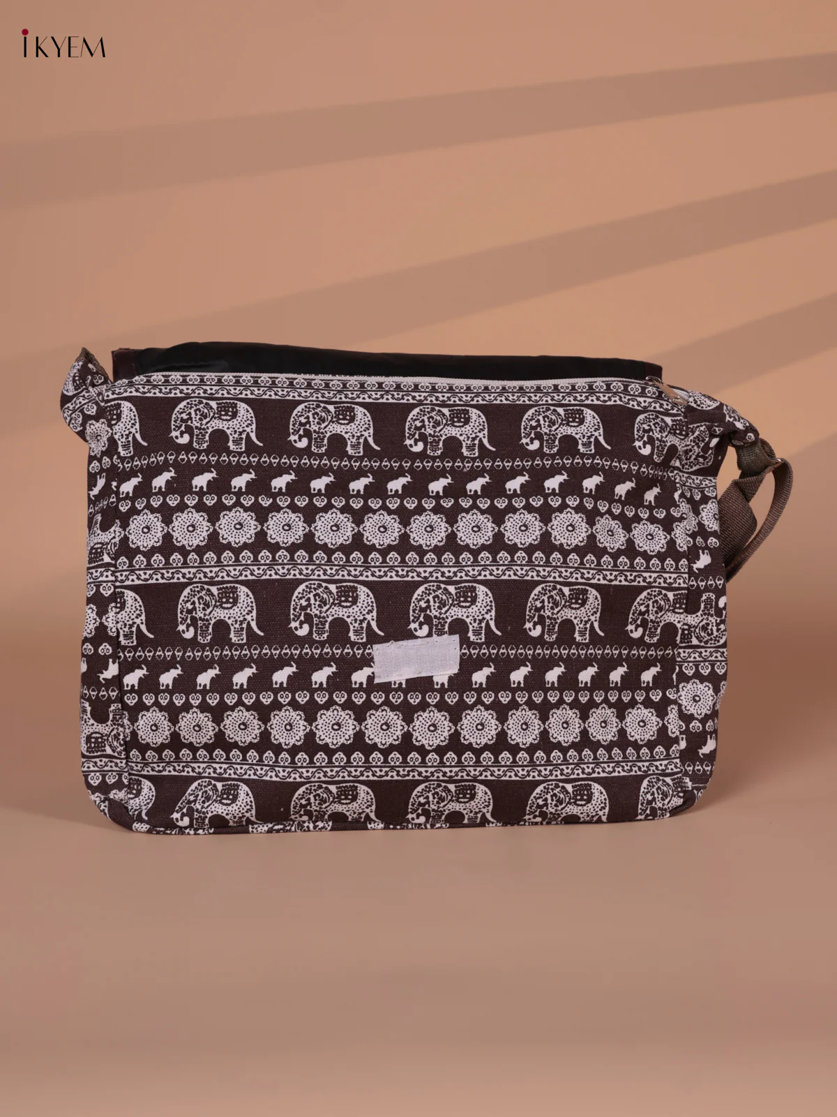 Elephant Design Crossbody Bag -Brown - Image 2