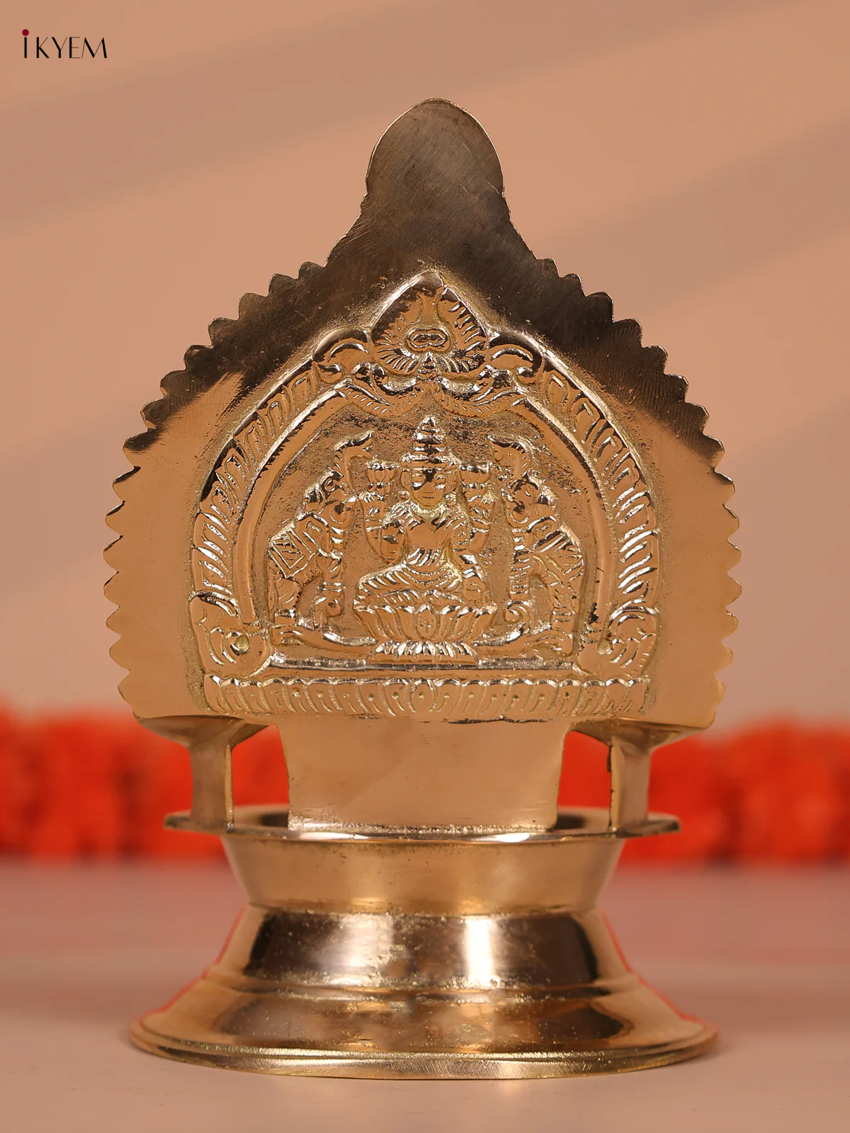 Brass Kamatchi Amman Vilaku - KEC10012 - Image 4
