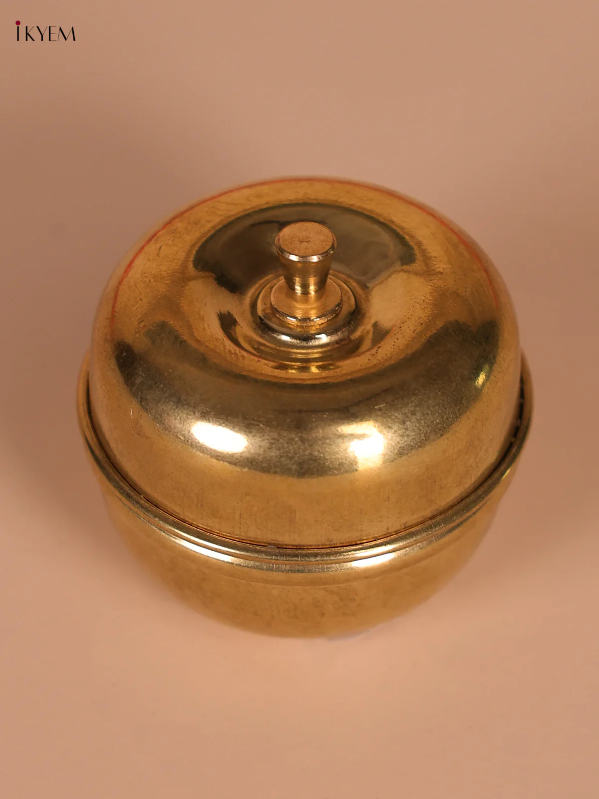 Brass Apple Design Kumkum Box