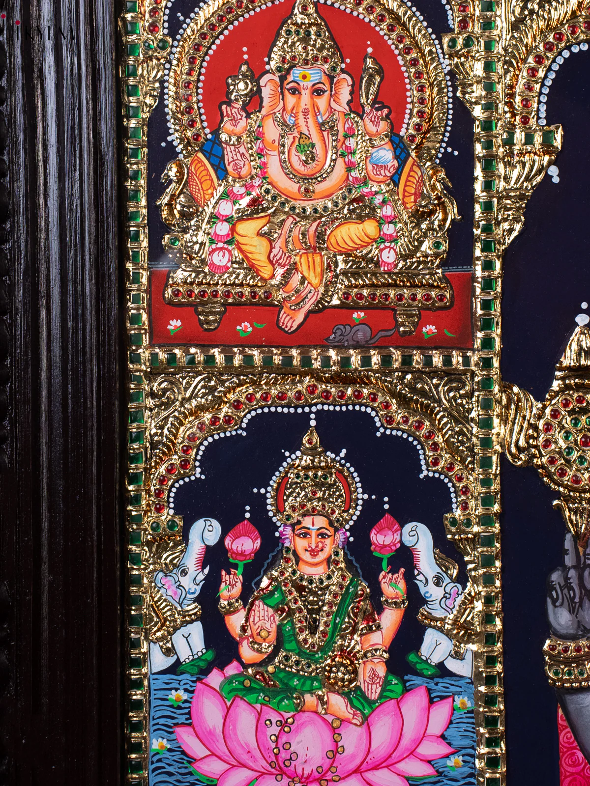 Balaji With 8 Gods Tanjore Painting (41x29) - KEC14001 - Image 4