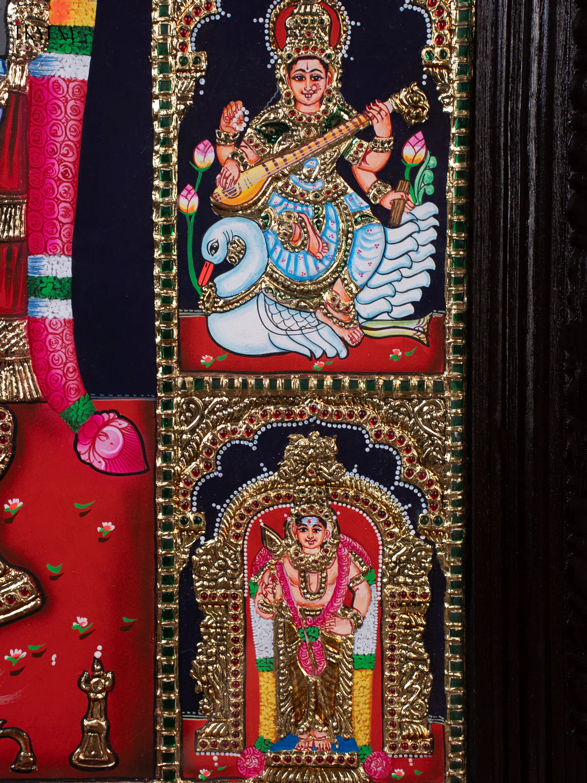 Balaji With 8 Gods Tanjore Painting (41x29) - KEC14001 - Image 6