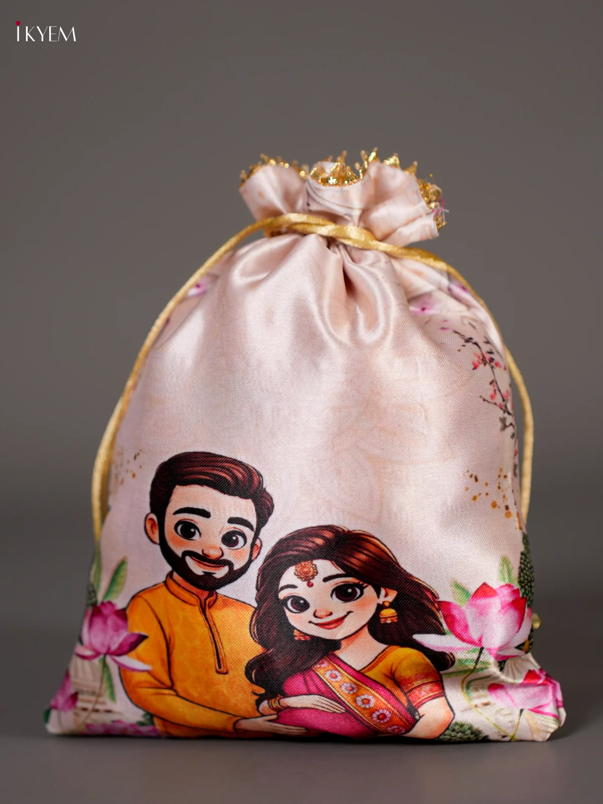 Baby Shower Potli Bag - Cream-KEC20058 - Image 2
