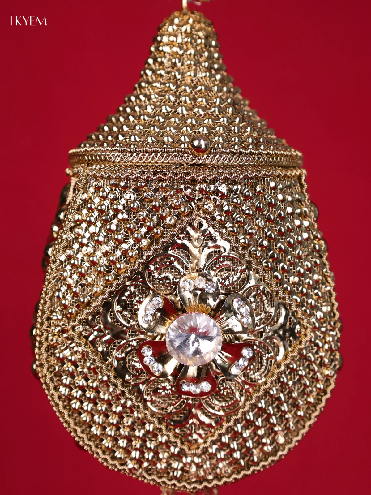 Metal Gold plated Potli HandBag-KED09023 - Image 2