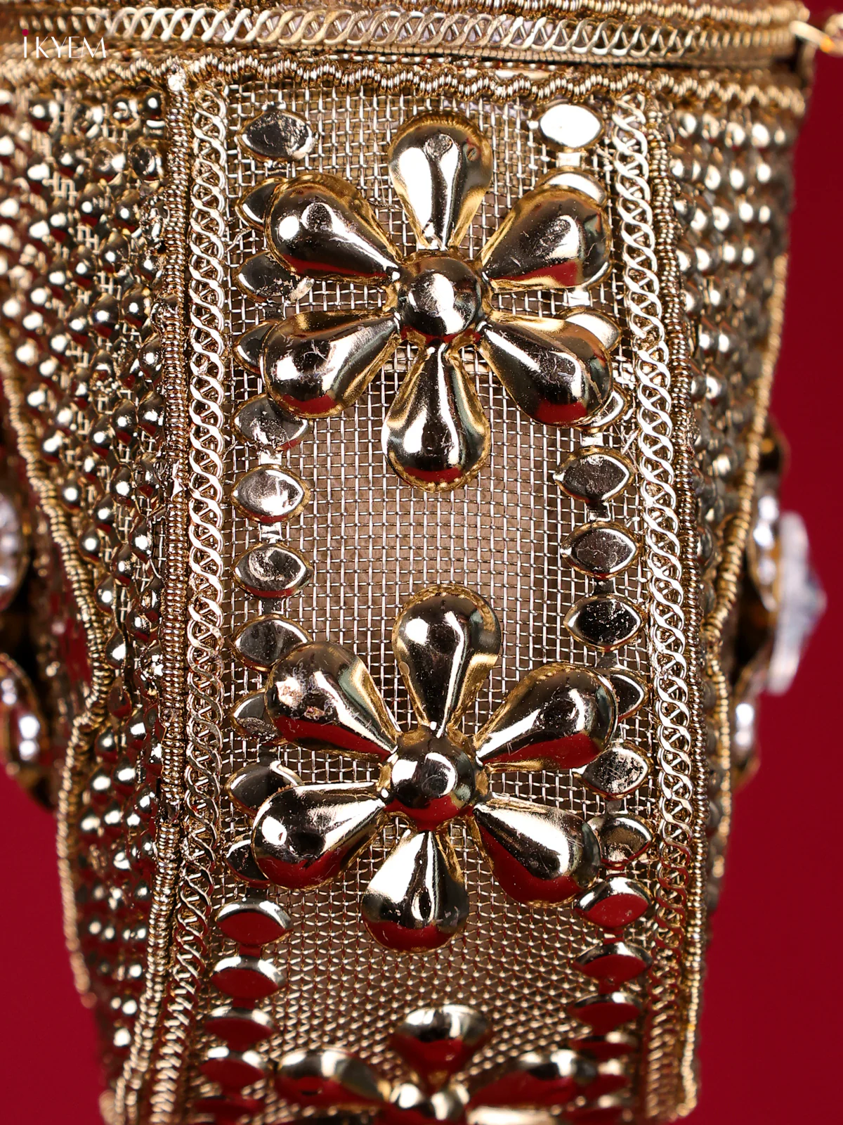 Metal Gold plated Potli HandBag-KED09023 - Image 5