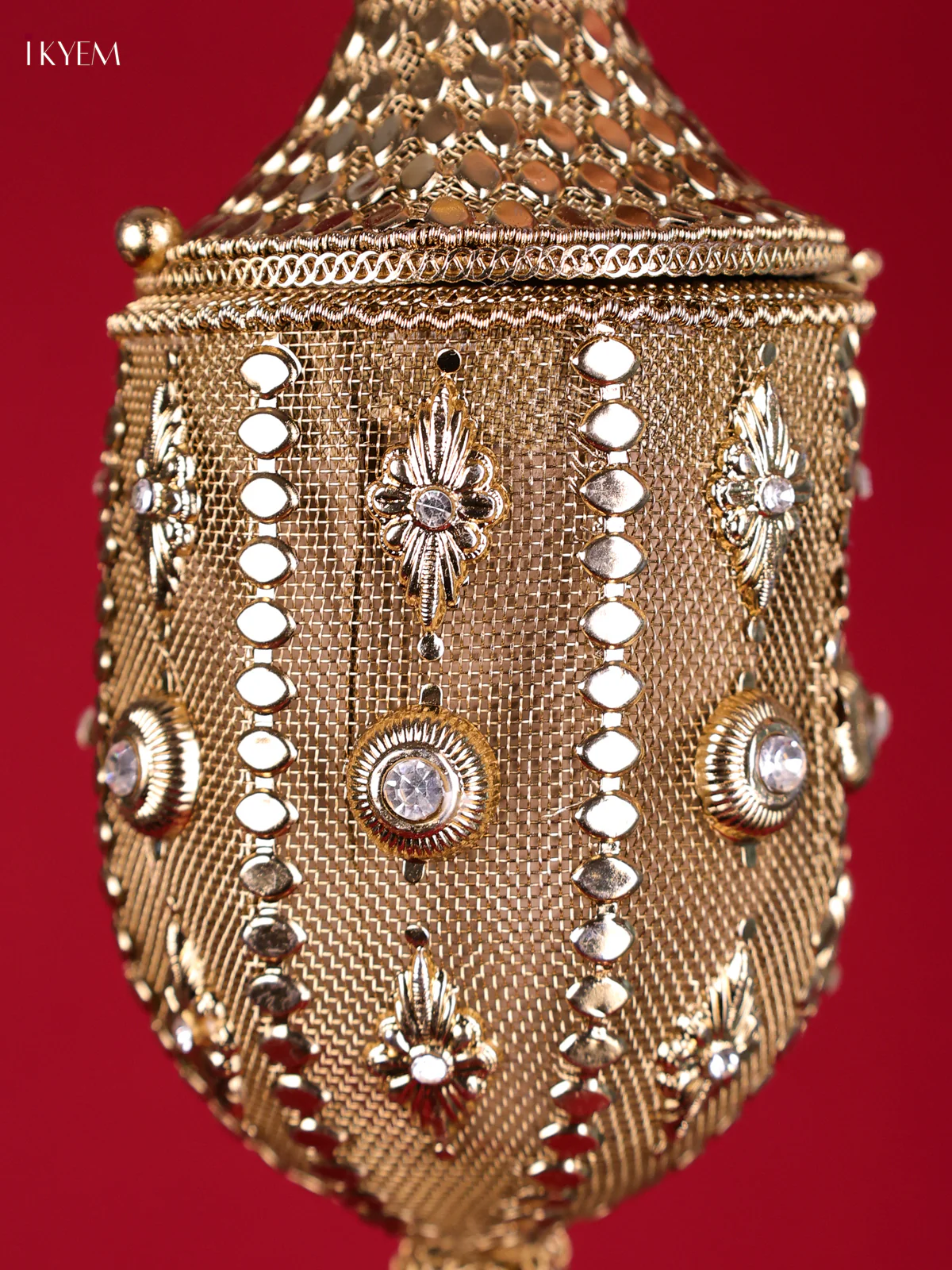 Metal Gold plated Potli HandBag-KED09024 - Image 3