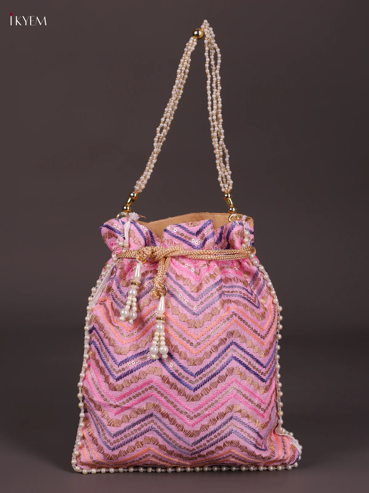 Premium heavy Potli Bag - Pink-KED11002