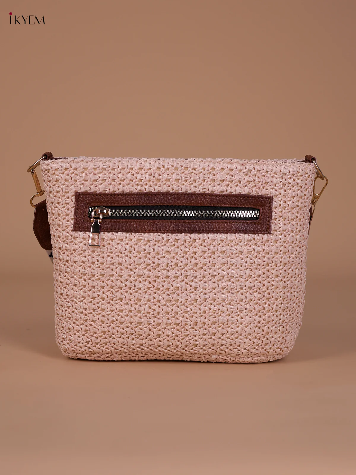 Printed Sling Bag - Cream - Image 2