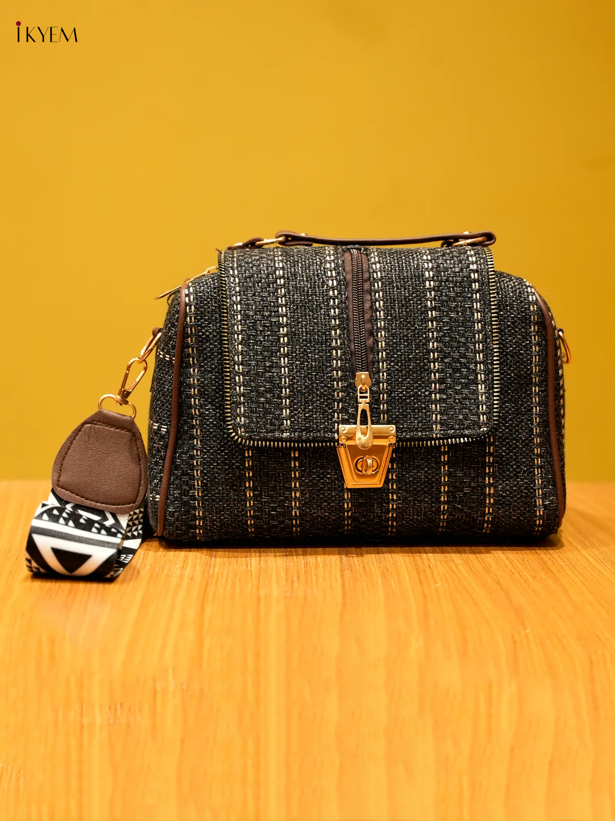 Printed Sling Bag - Ash