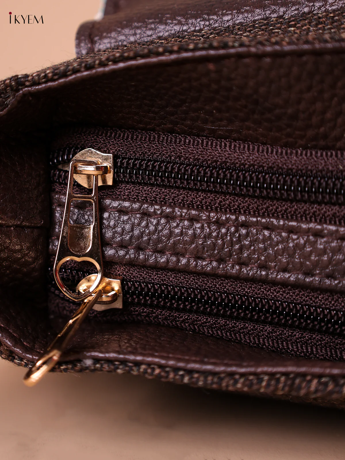 Printed Sling Bag -Brown & Blue - Image 3