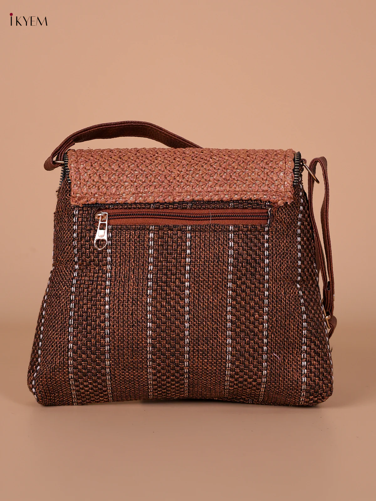 Printed Sling Bag - Maroon - Image 2