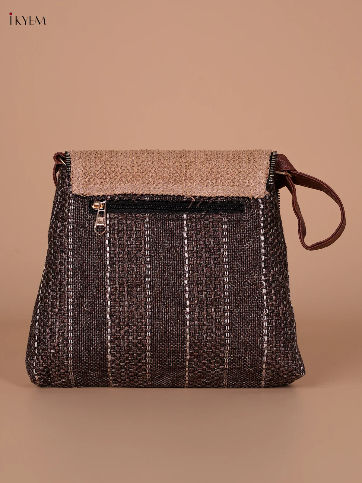 Printed Sling Bag - Brown - Image 2